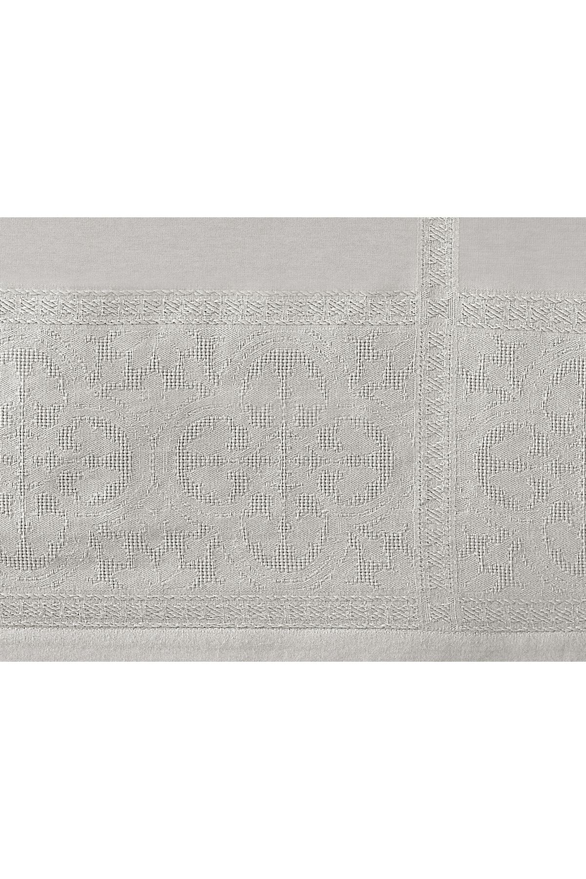 رومیزی خاکستری سفره Moroccon روشن 160x300 سانتی متر Madame Coco