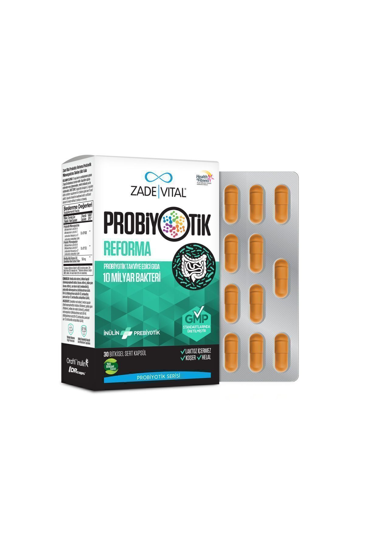 Zade Vital Probiyotik Reforma 30 Kapsül ( 1 Kutu )