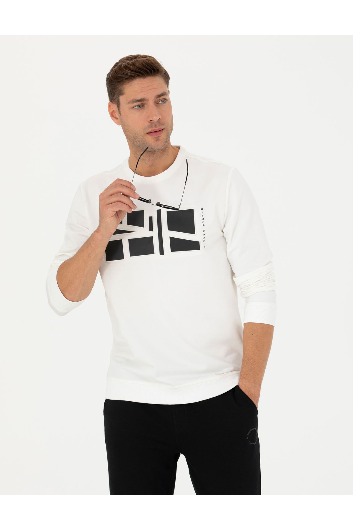 Pierre Cardin Ekru Regular Fit Sweatshirt 50273399-vr019