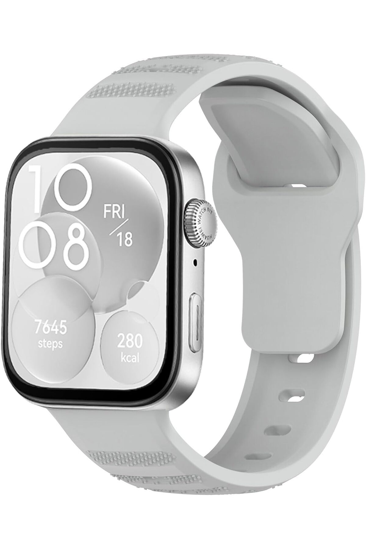 Huawei Watch Fit3 Uyumlu Kordon Liquid Silikon Ayarlanabilir Renkli Lansman Kordon