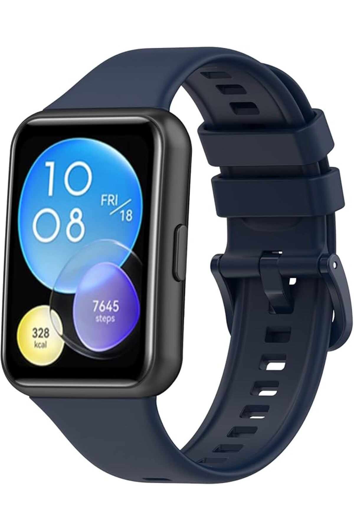Huawei Watch Fit2 Uyumlu Kordon Liquid Silikon Ayarlanabilir Renkli Lansman Kordon