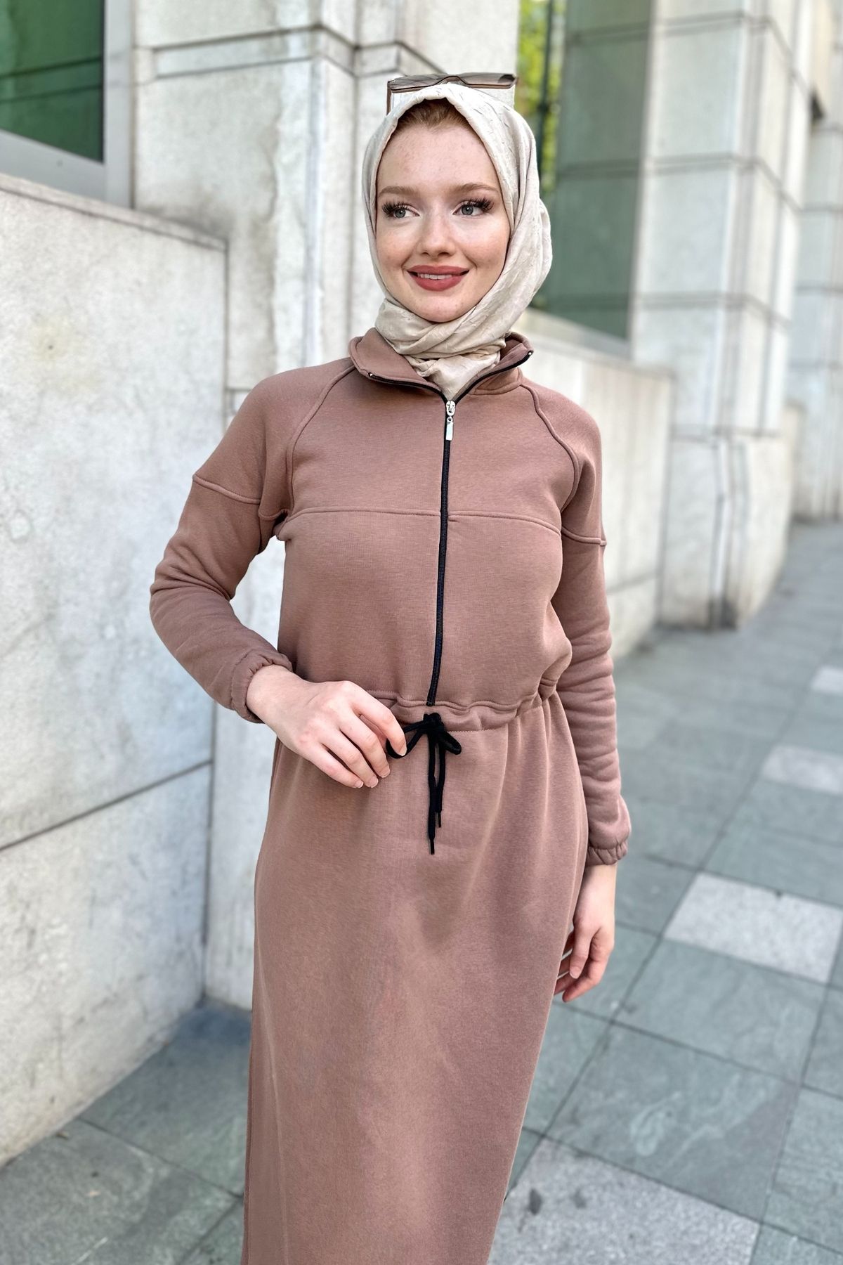 Gizce-Hopa Camel Dress 2