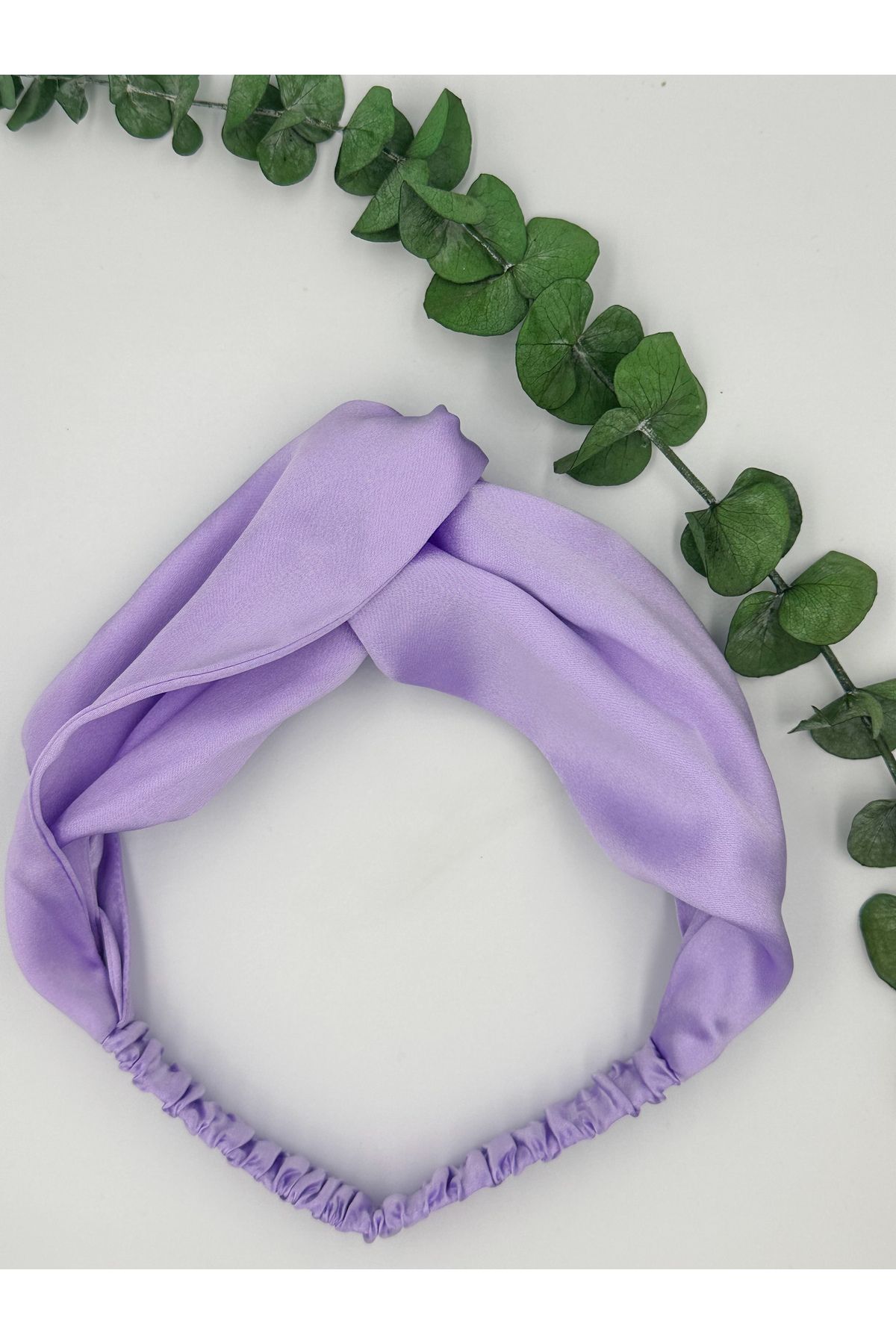 ICON SILK-100% Silk Hair Band (Violet) 1