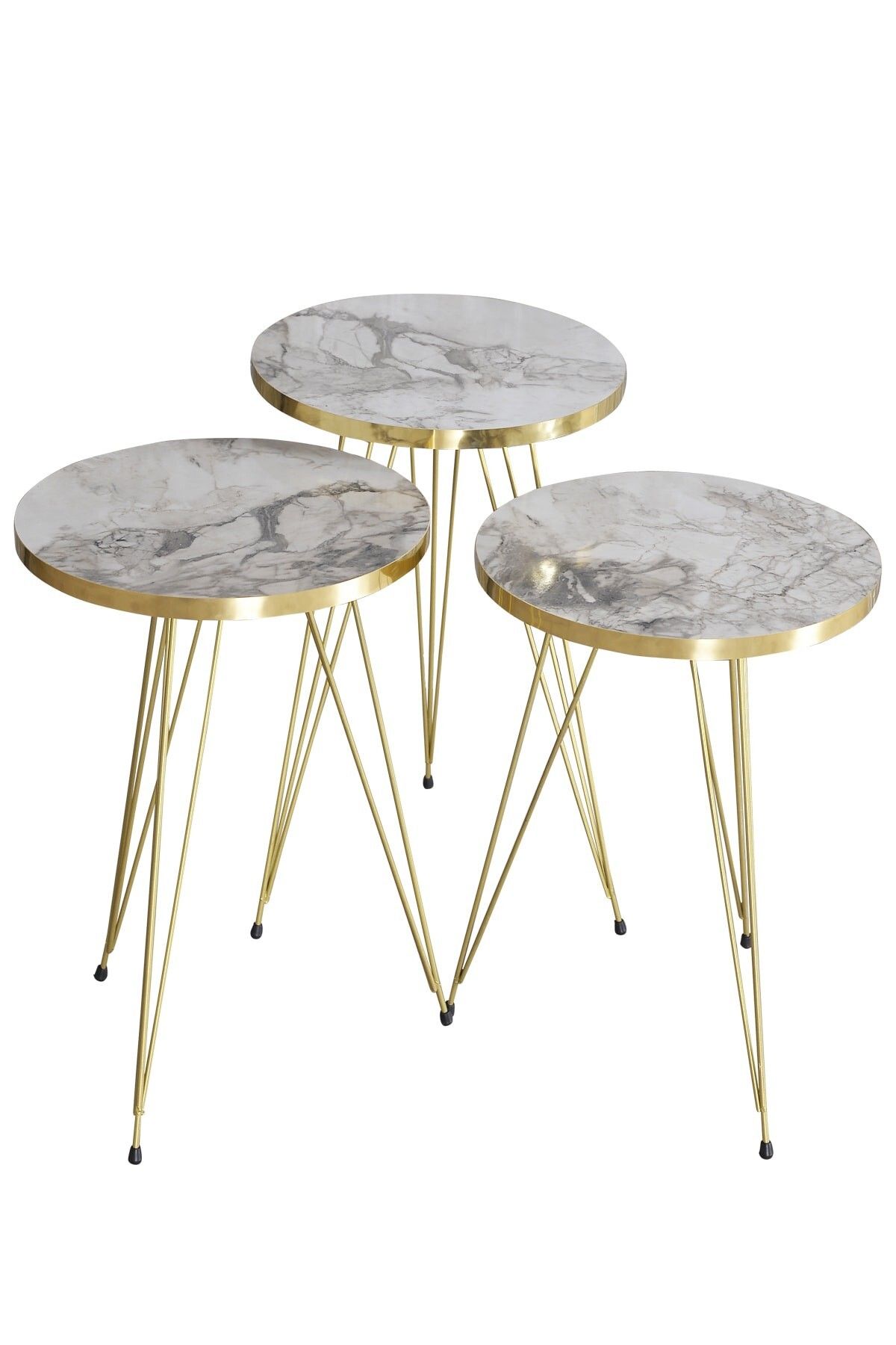 pazarella Zigon Sehpa Gold Efes Tel 1043