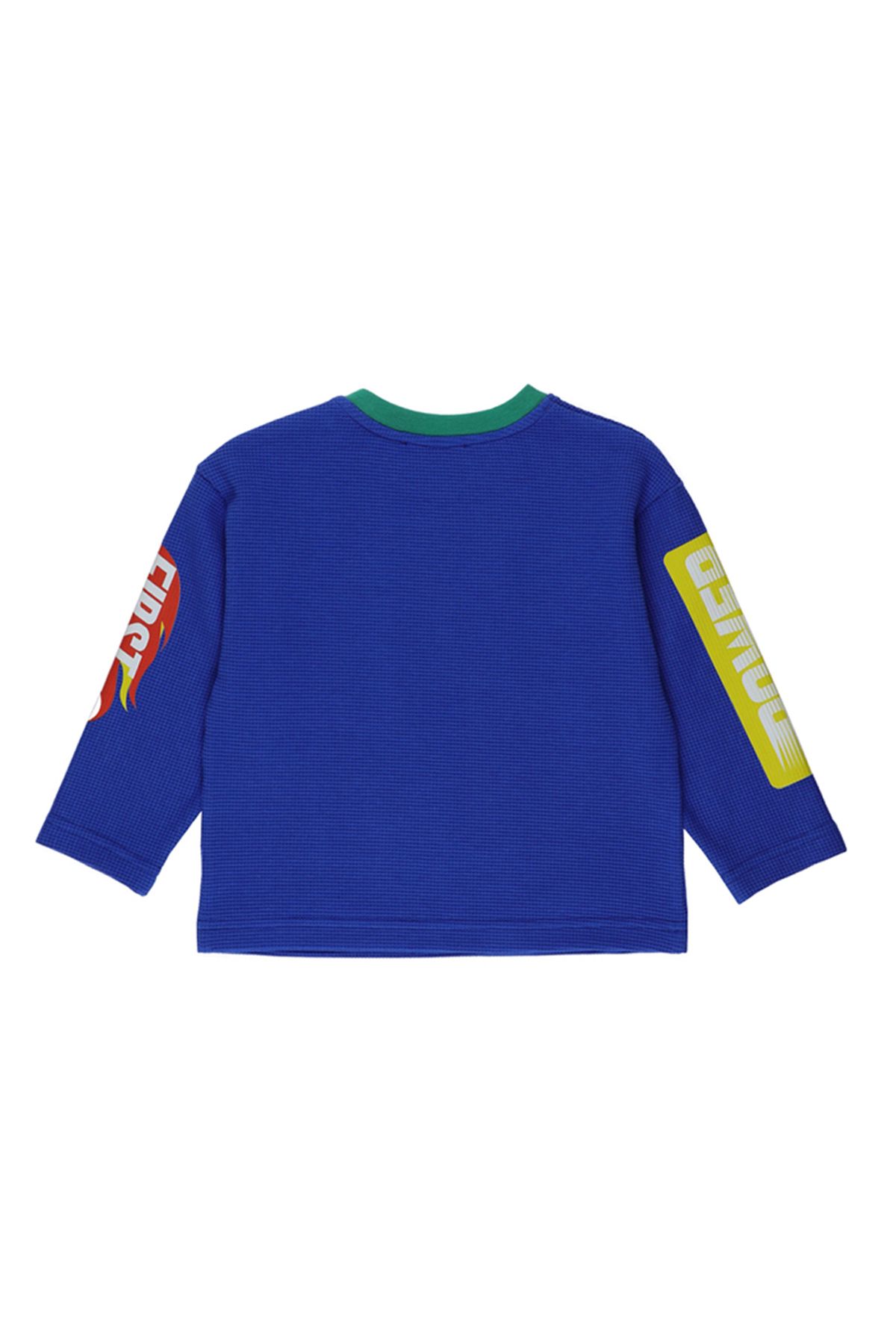 Panço-Bedrucktes blaues T-Shirt für Babys 2