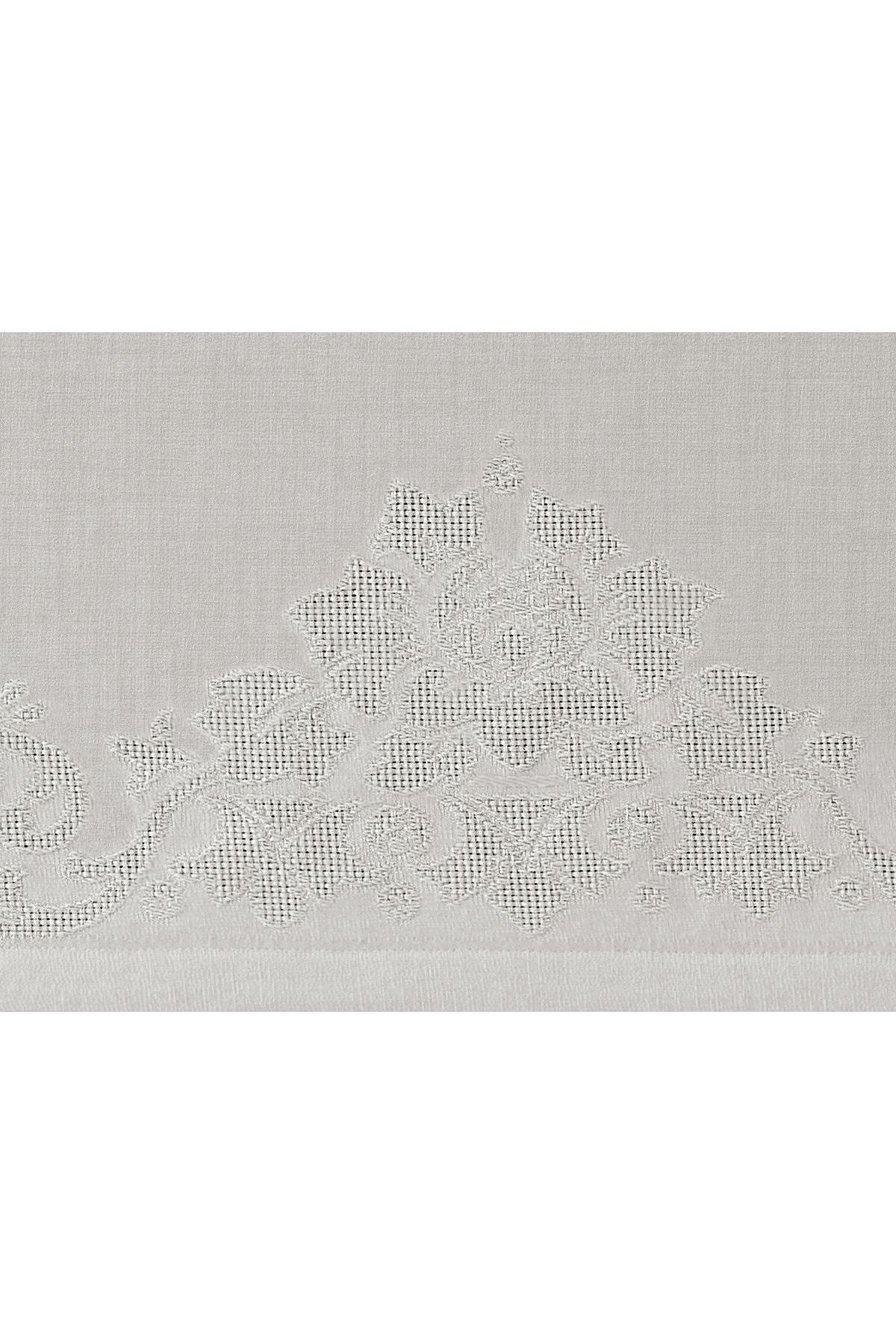 رومیزی خاکستری پارچه میز والری روشن 160x230 سانتی متر Madame Coco