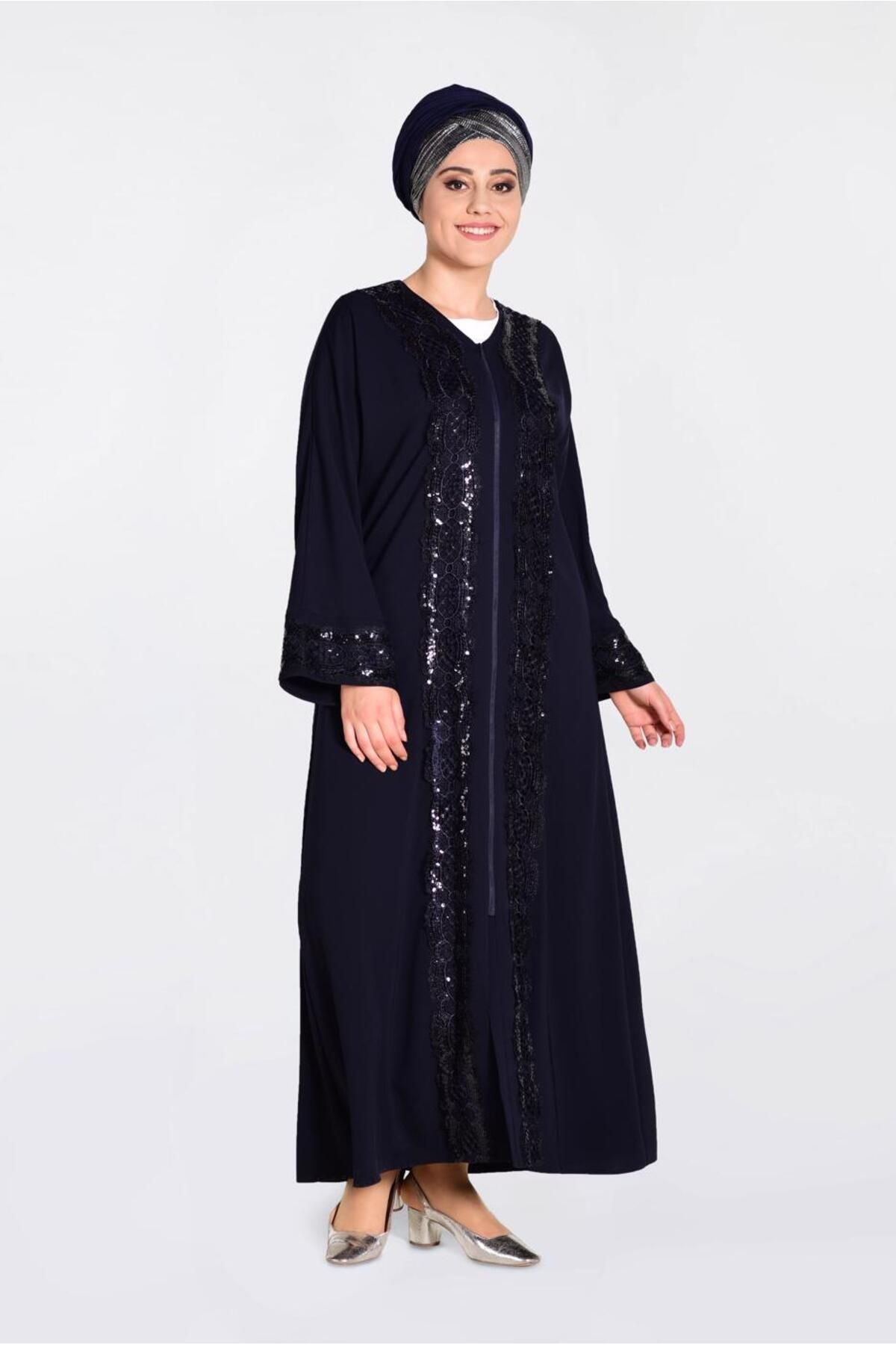 پولک دوزی با جزئیات گیپور ABABYA 8270 Alvina