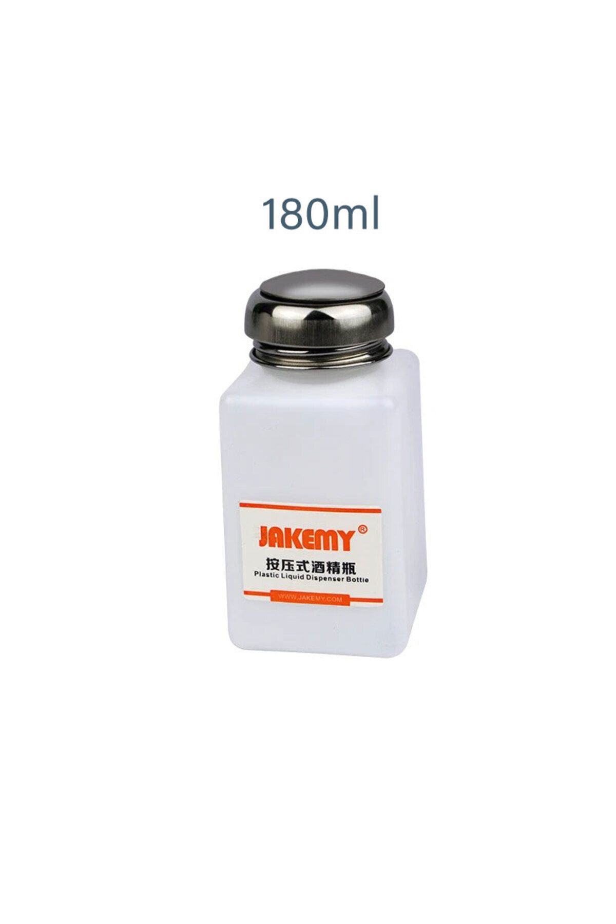 SUNSHINE-180ML JAKEMY 120/180ML Plastic Liquid Dispenser Bottle Empty Alcohol Press Easily One-hand Operatio 1