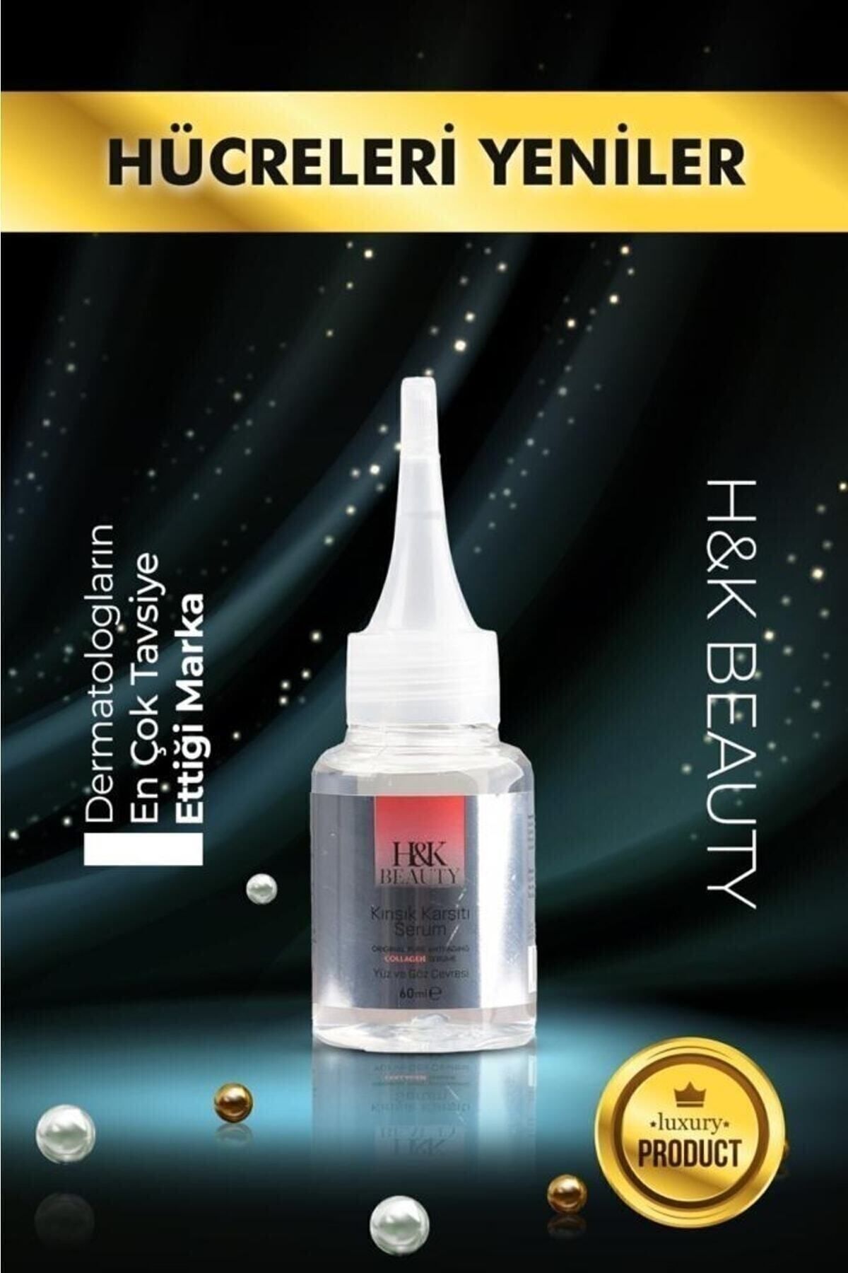 سرم بوتاکس کلاژن ضد چروک H&K Beauty 60 ml