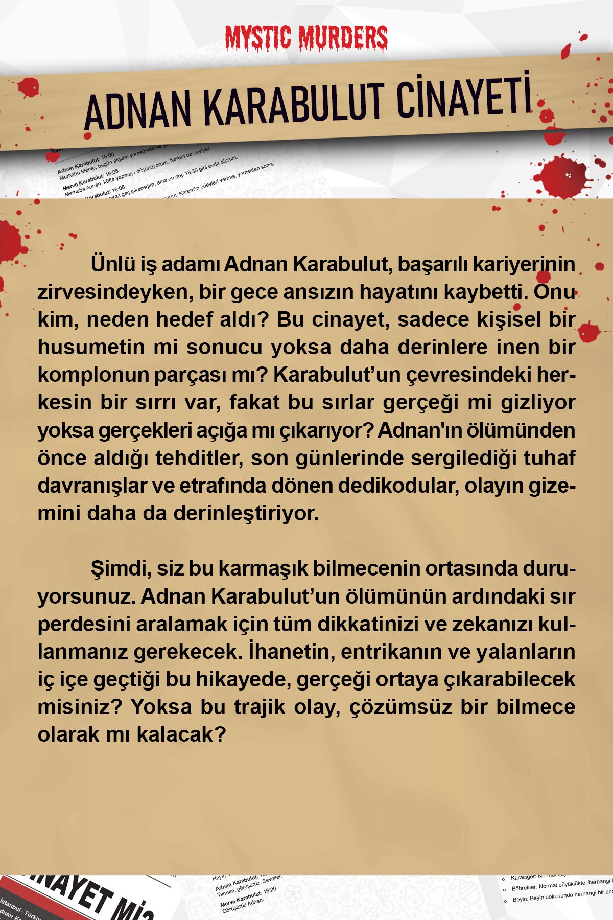 Planet Butik-Detective Murder Solving Game - Adnan Karabulut Case 2