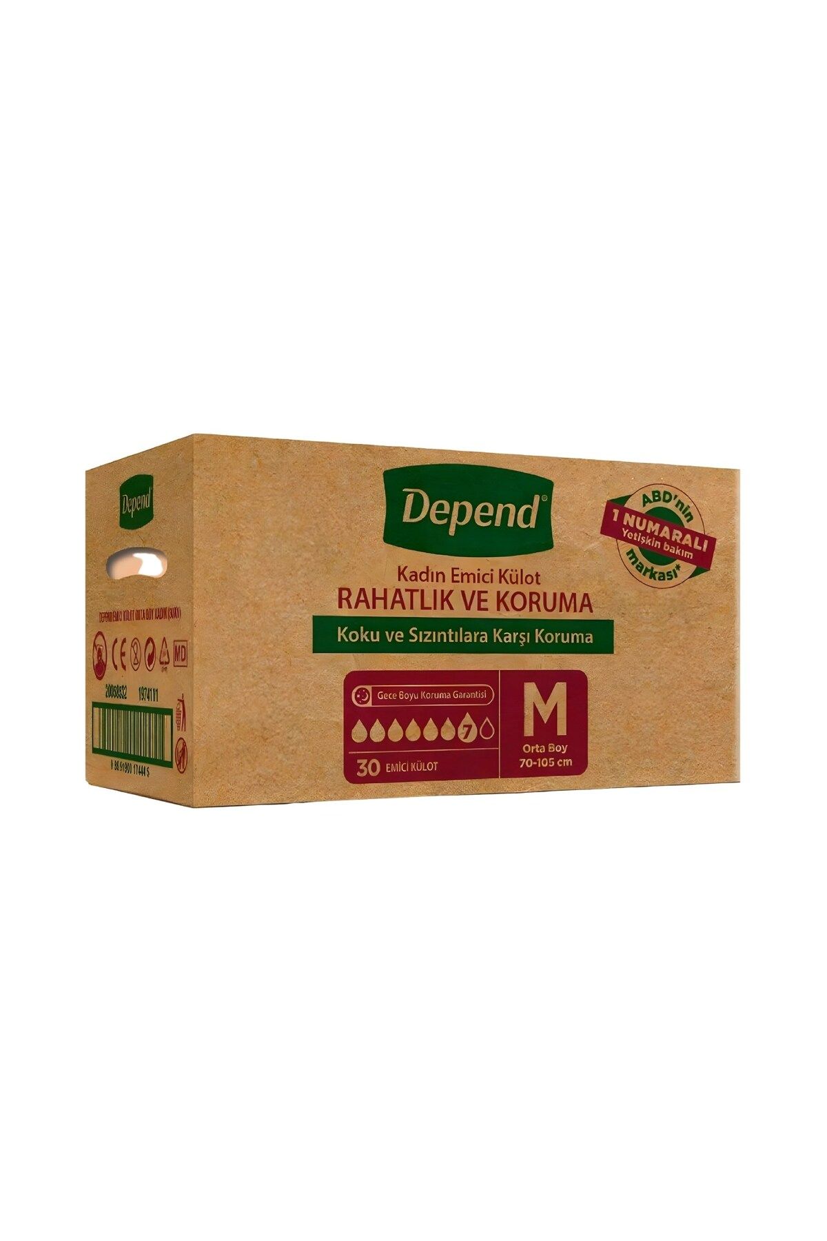 Depend Emici Külot Kadın Orta Boy 10 Lu X 6 Adet