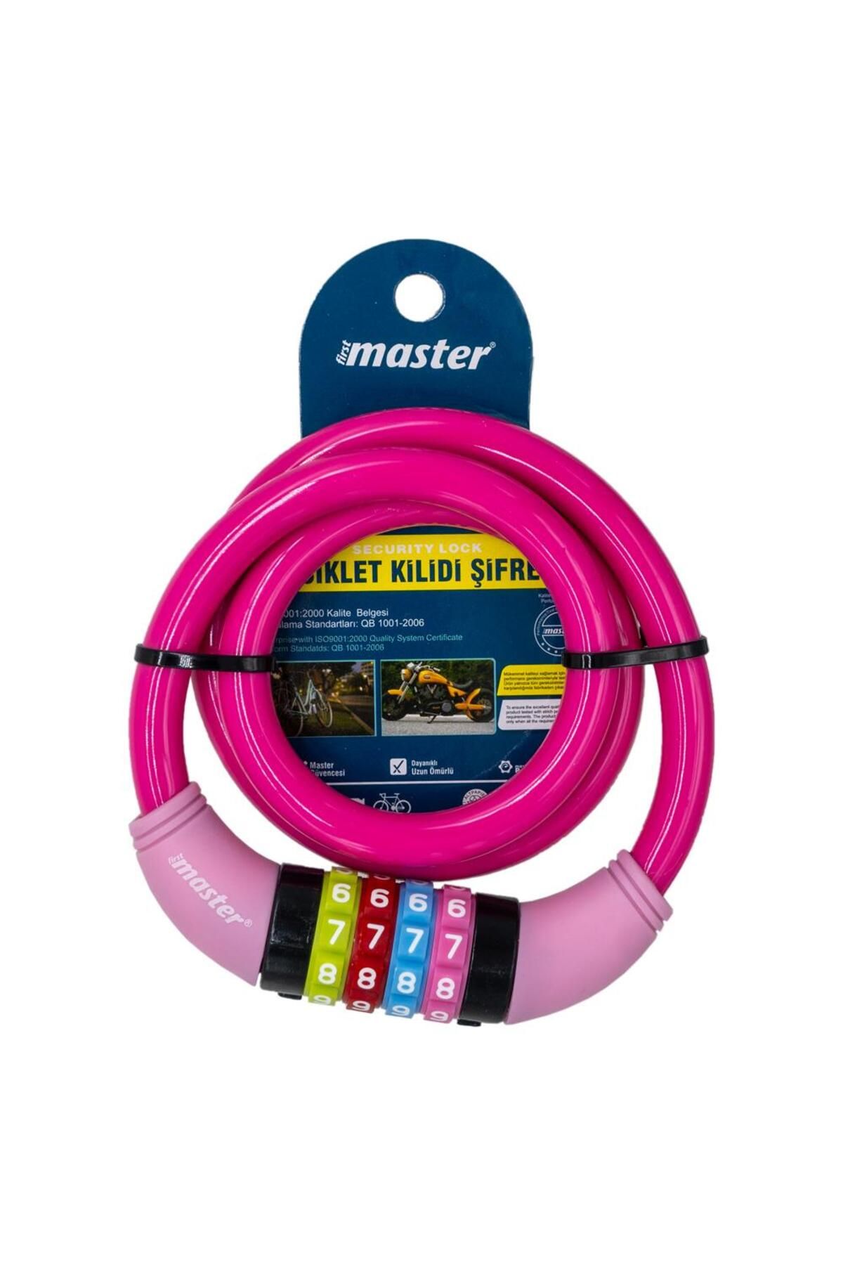 Master-500950   Combination Bicycle Lock 12mm X 80cm 3