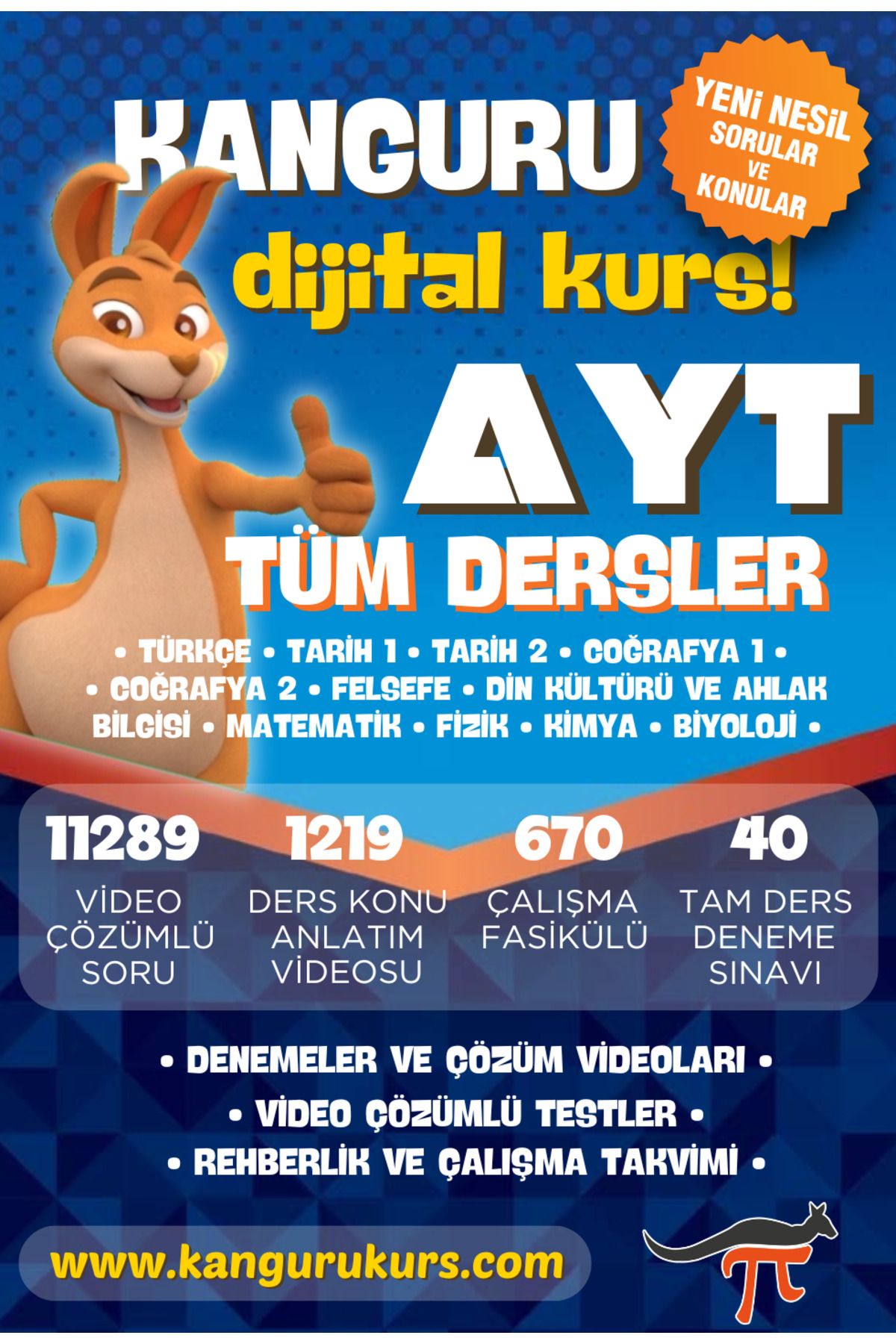 Kanguru Matematik Kanguru Dijital Kurs -  AYT Hazırlık Platformu