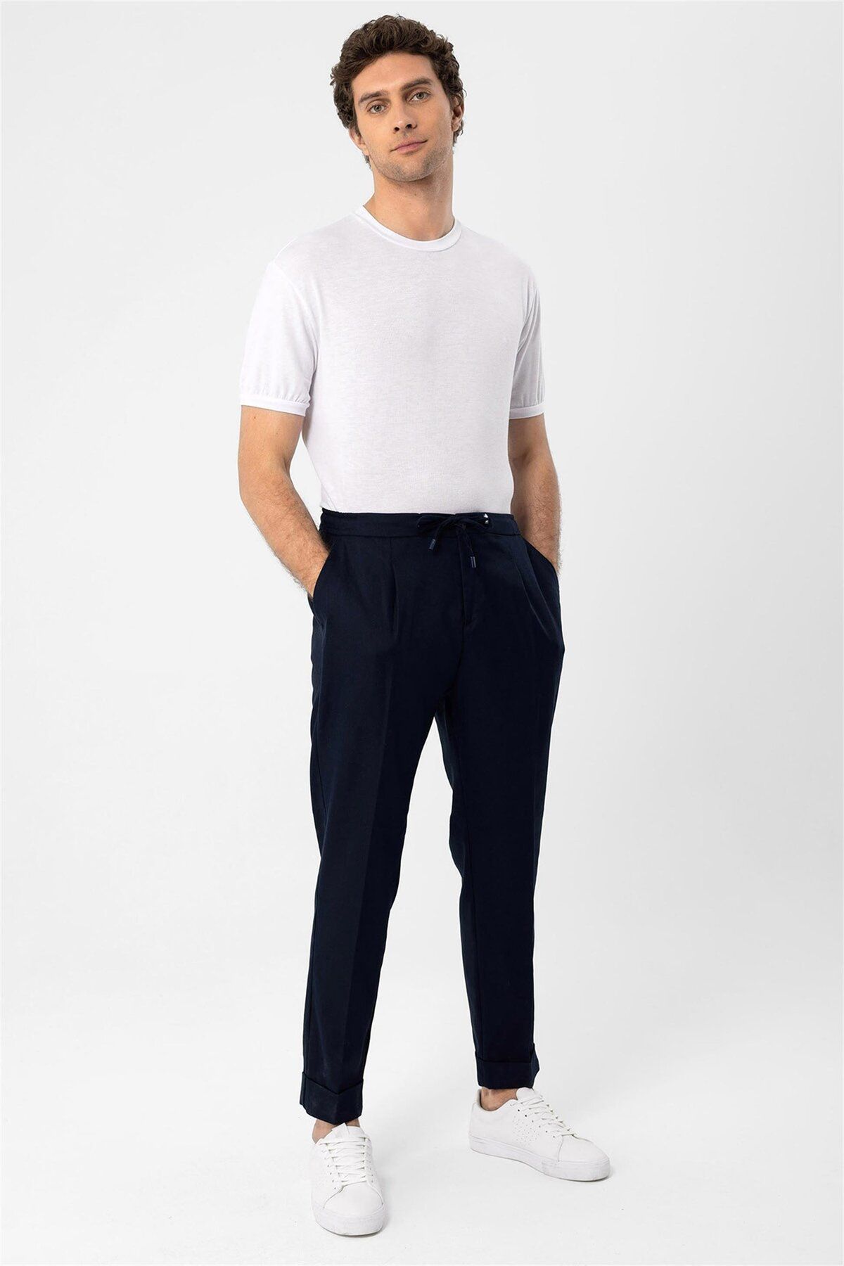 Antioch-White Crew Neck Men's T-shirt 3