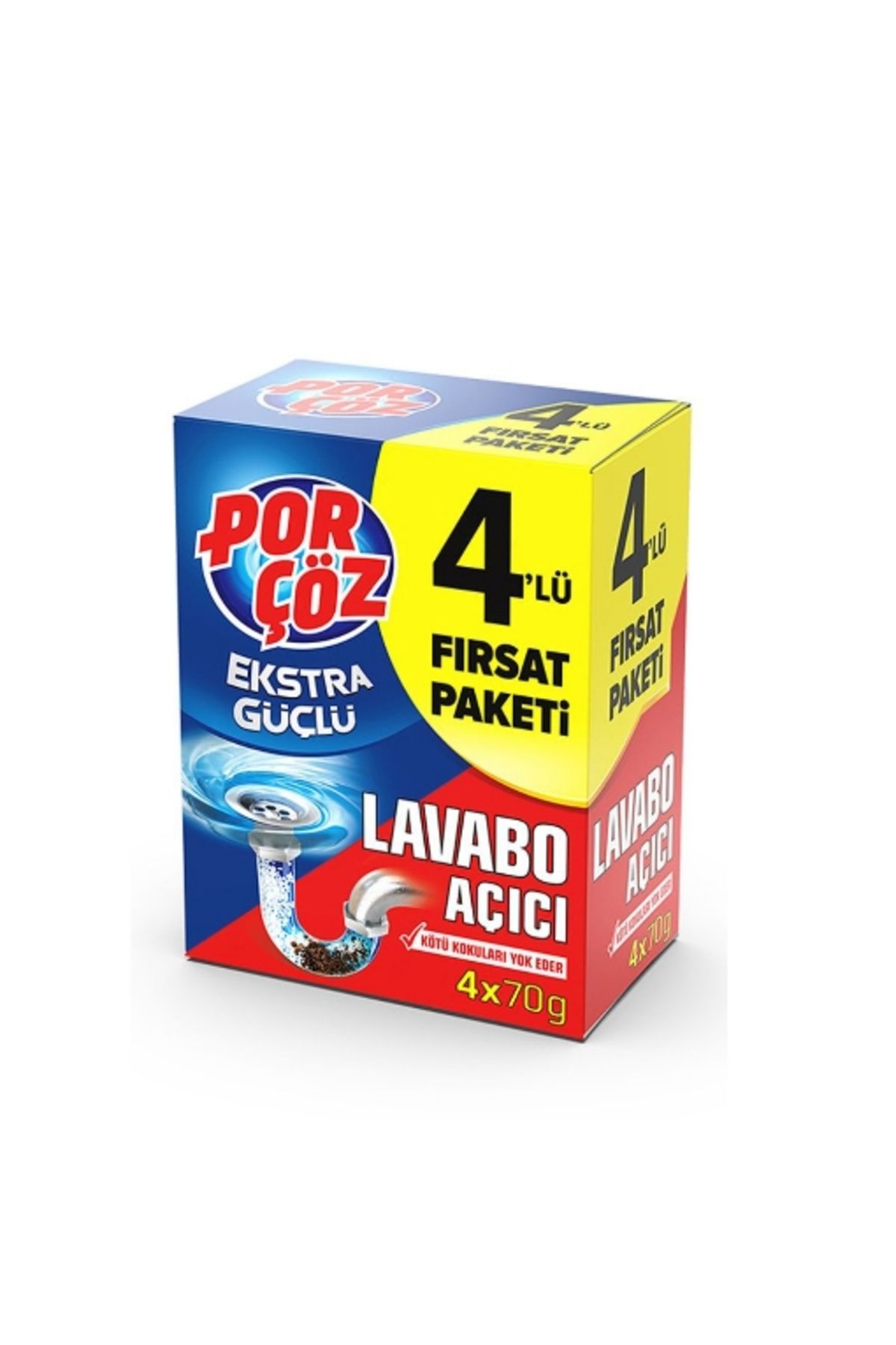 Porçöz Lavabo Açıcı 4 X 50gr (FIRSAT PAKETİ)