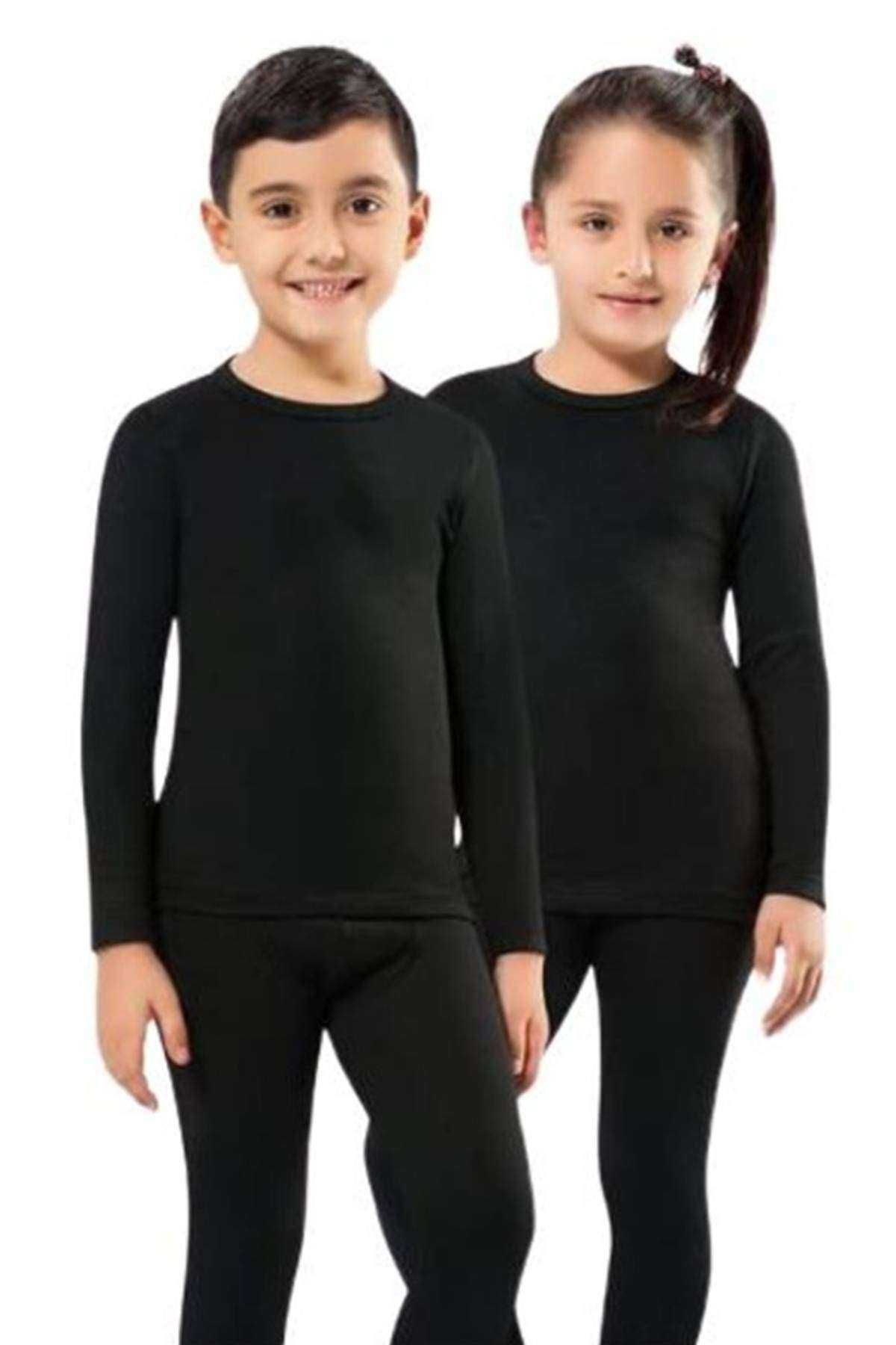 Skygo-Girl's and Boy's Thermal Black Body Set - Kota 1 Piece, Undershirt Underwear 2005 1