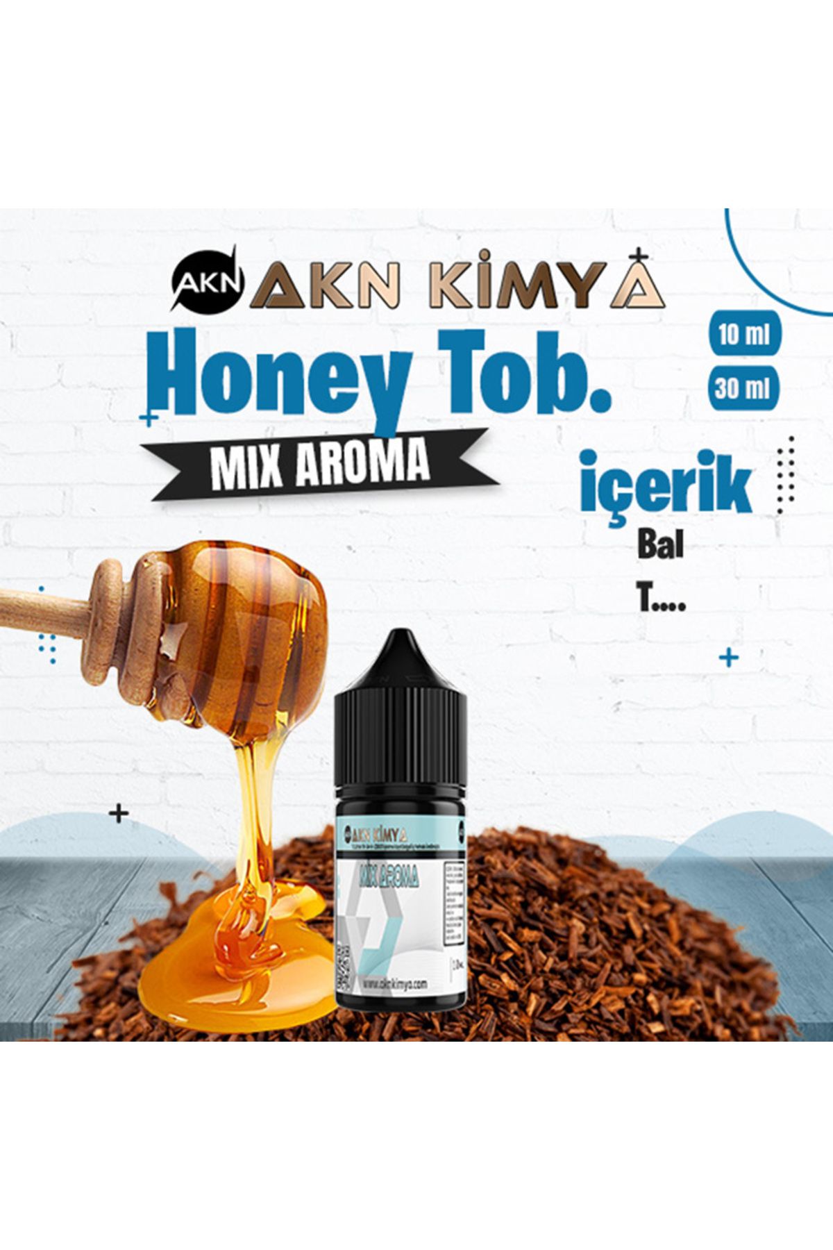 akn kimya Honey Tob Mix Aroma Gıda Aroması 10 ml