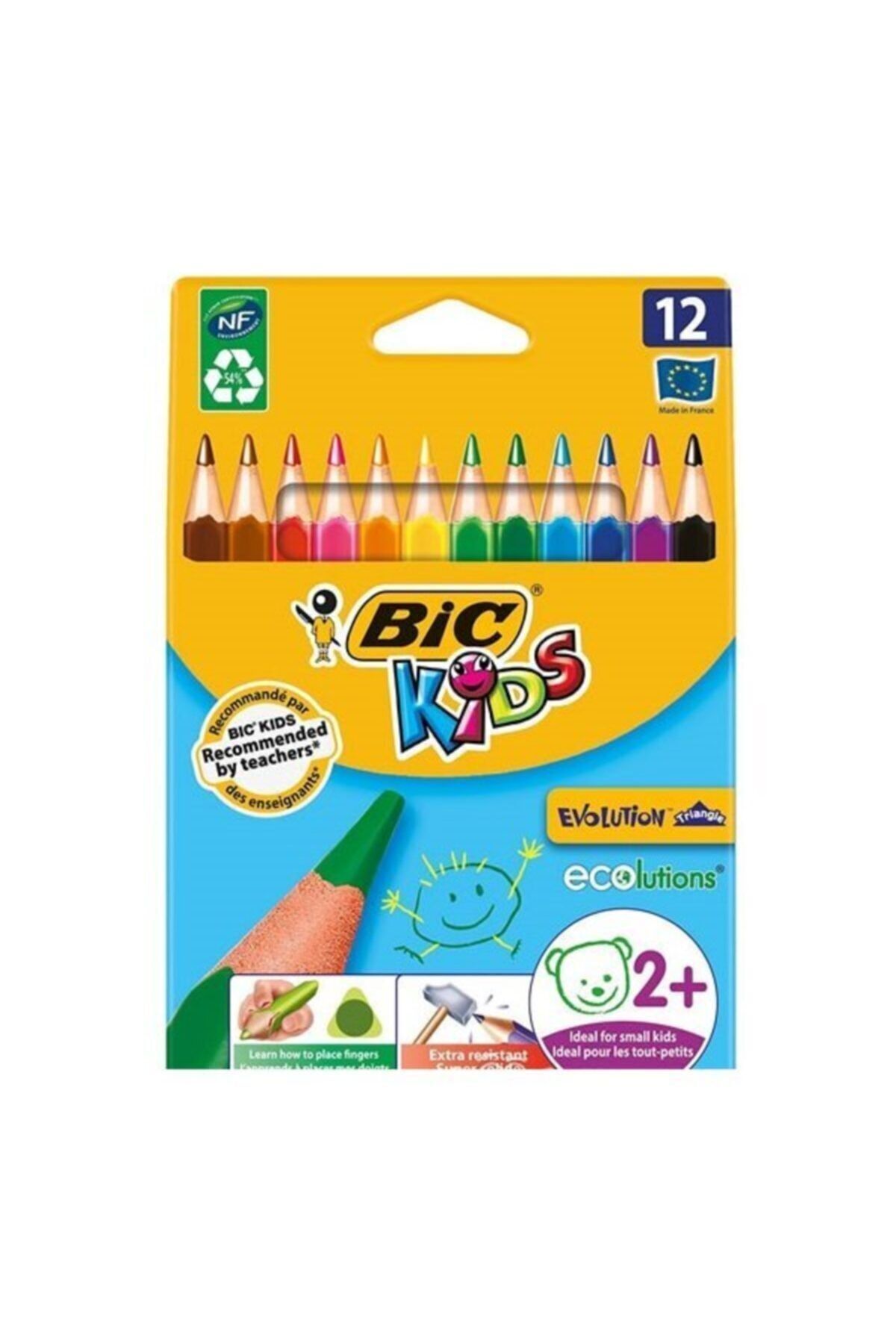 Bic Evolution Kıds Üçgen Boya Kalemi V 12 Li