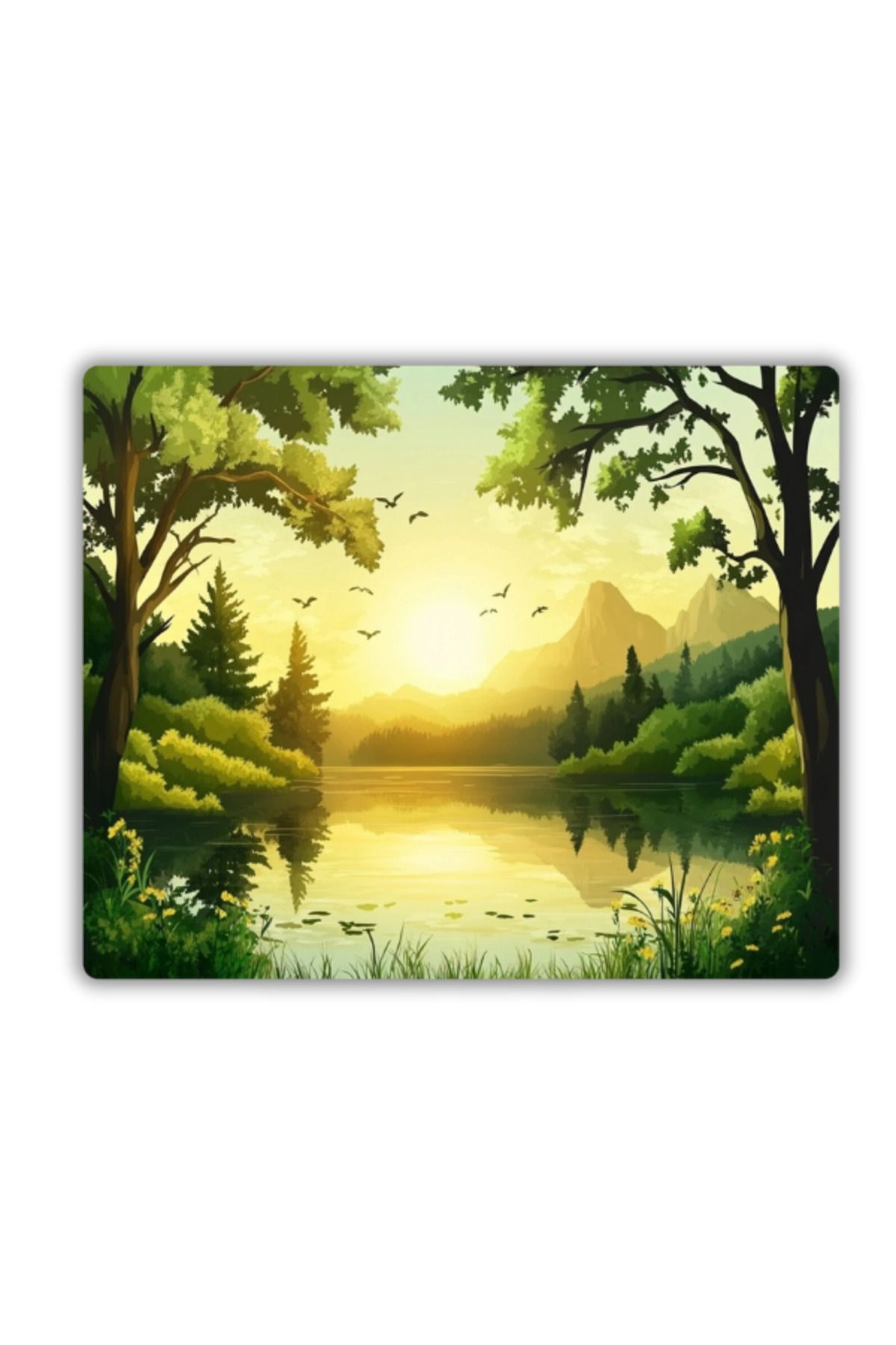 lili hediyelik-River and Nature Printed Mouse Pad 18X22 cm 1