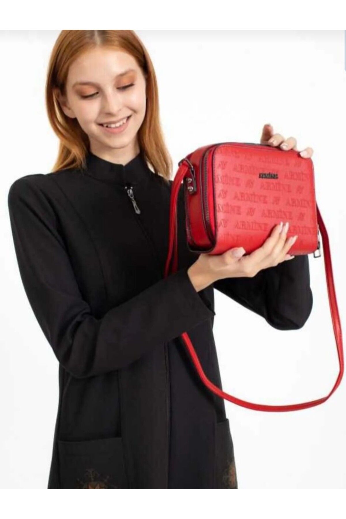 Armine-Red Laser 228 Model Shoulder and Crossbody Bag - Women 2