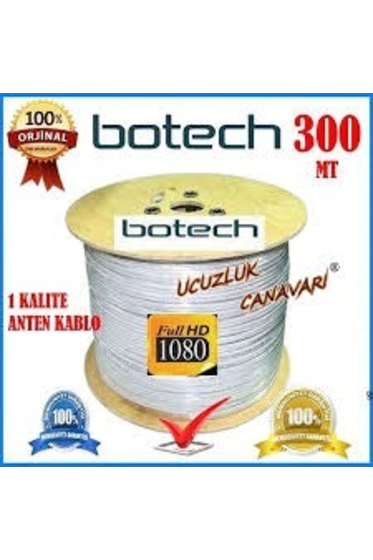 Go İthalat 300MT KOAKSİYEL UYDU ANTEN KABLO RG 6/U4L (4808)