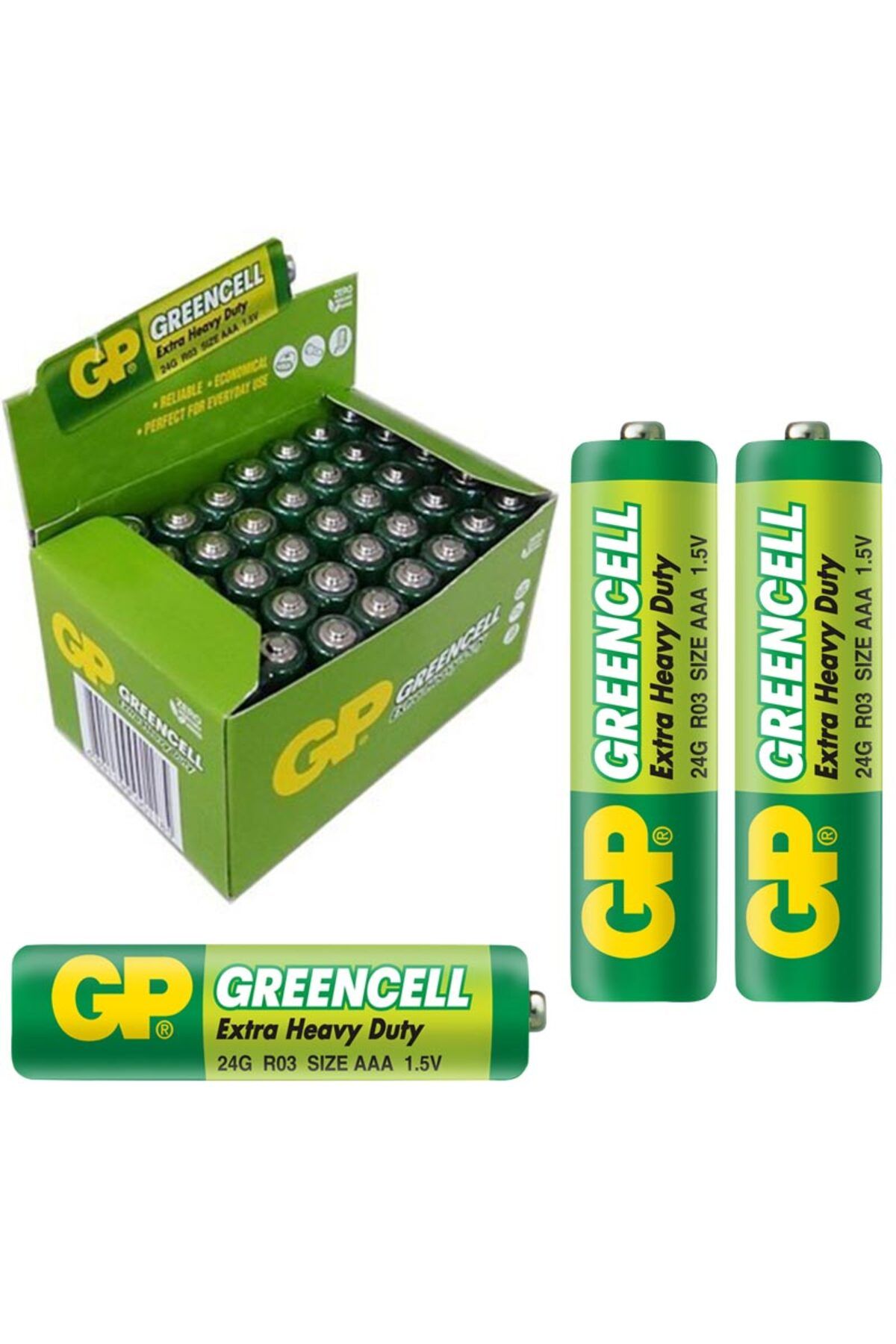 İklimStore GP 24G-2S2 GREENCELL AAA İNCE KALEM PİL (40 LI PAKET) (5131)