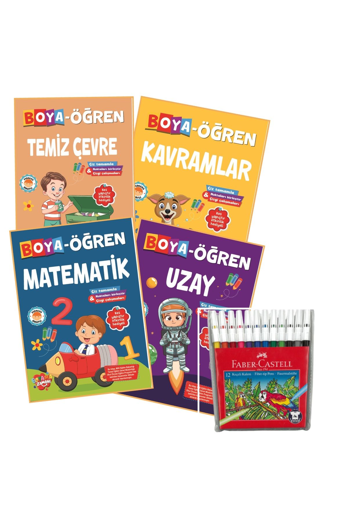 BOYAMA ZAMANI Boya Öğren 4 Kitap Hediyeli