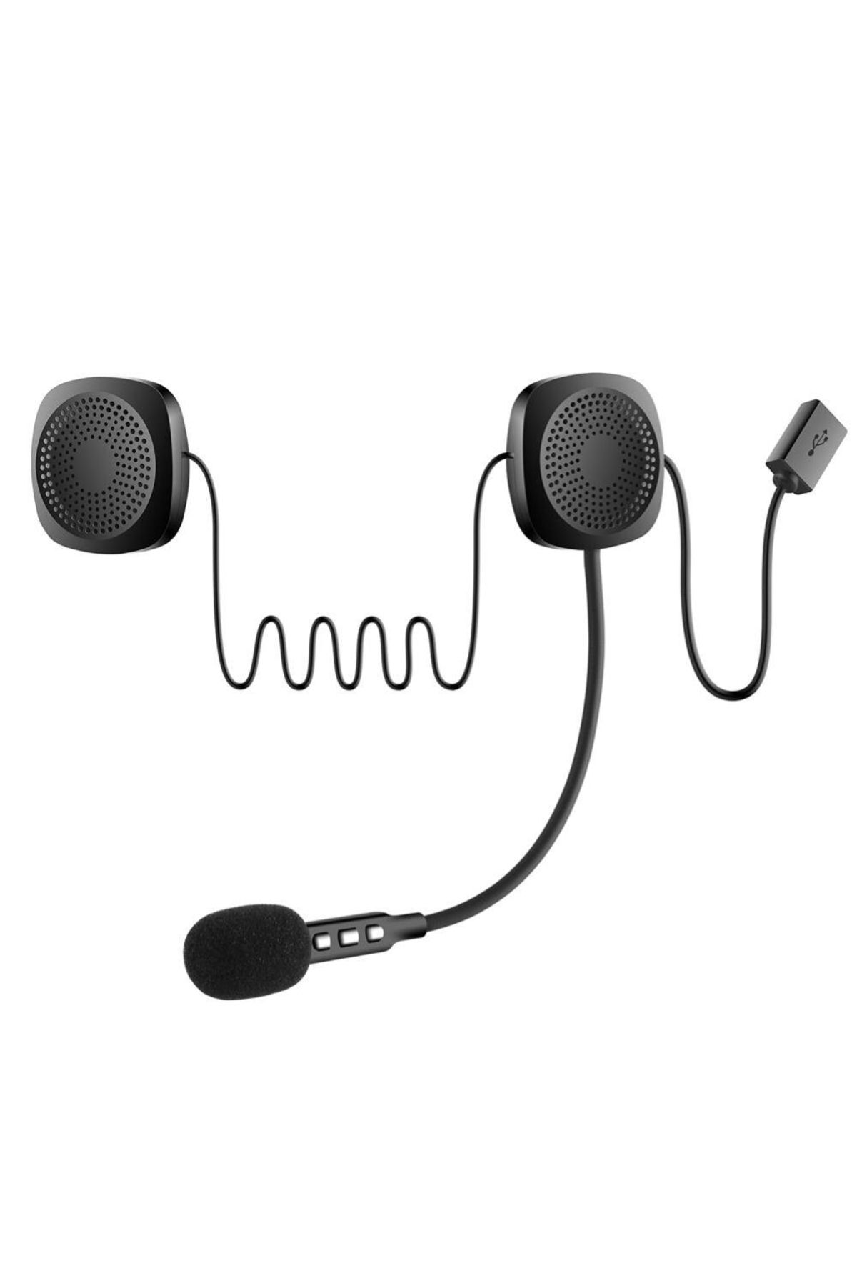 Qirora BLUETOOTHLU ŞARJLI KASK İÇİ MOTOSİKLET HOPARLÖR VE MİKROFON SETİ (4614)