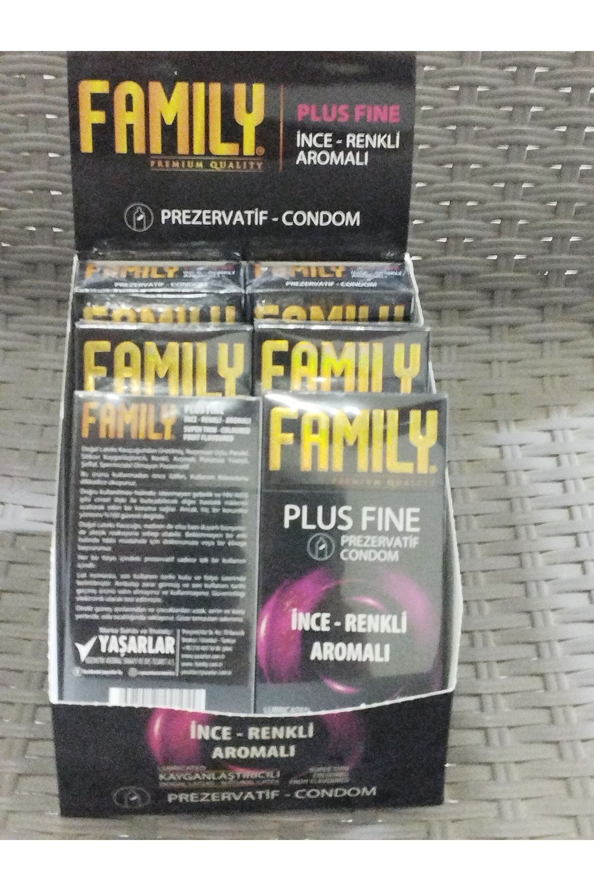 FAMİLY PREZERVATİF 12 Lİ X 6 PK İNCE RENKLİ CONDOM