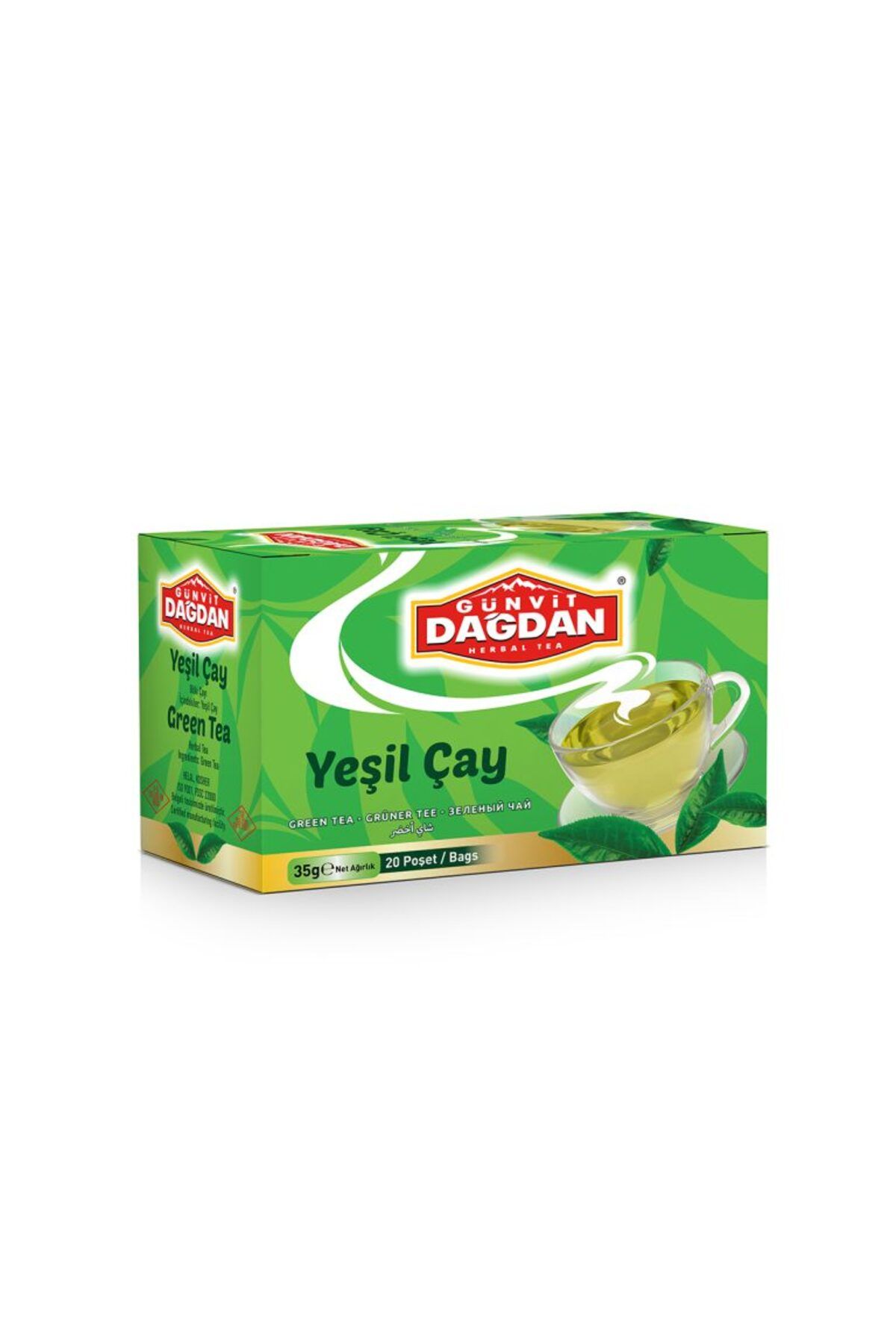 GÜNVİT DAĞDAN Günvit Dağdan Yeşil Çay Sallama Poşet Çay x 12 Adet