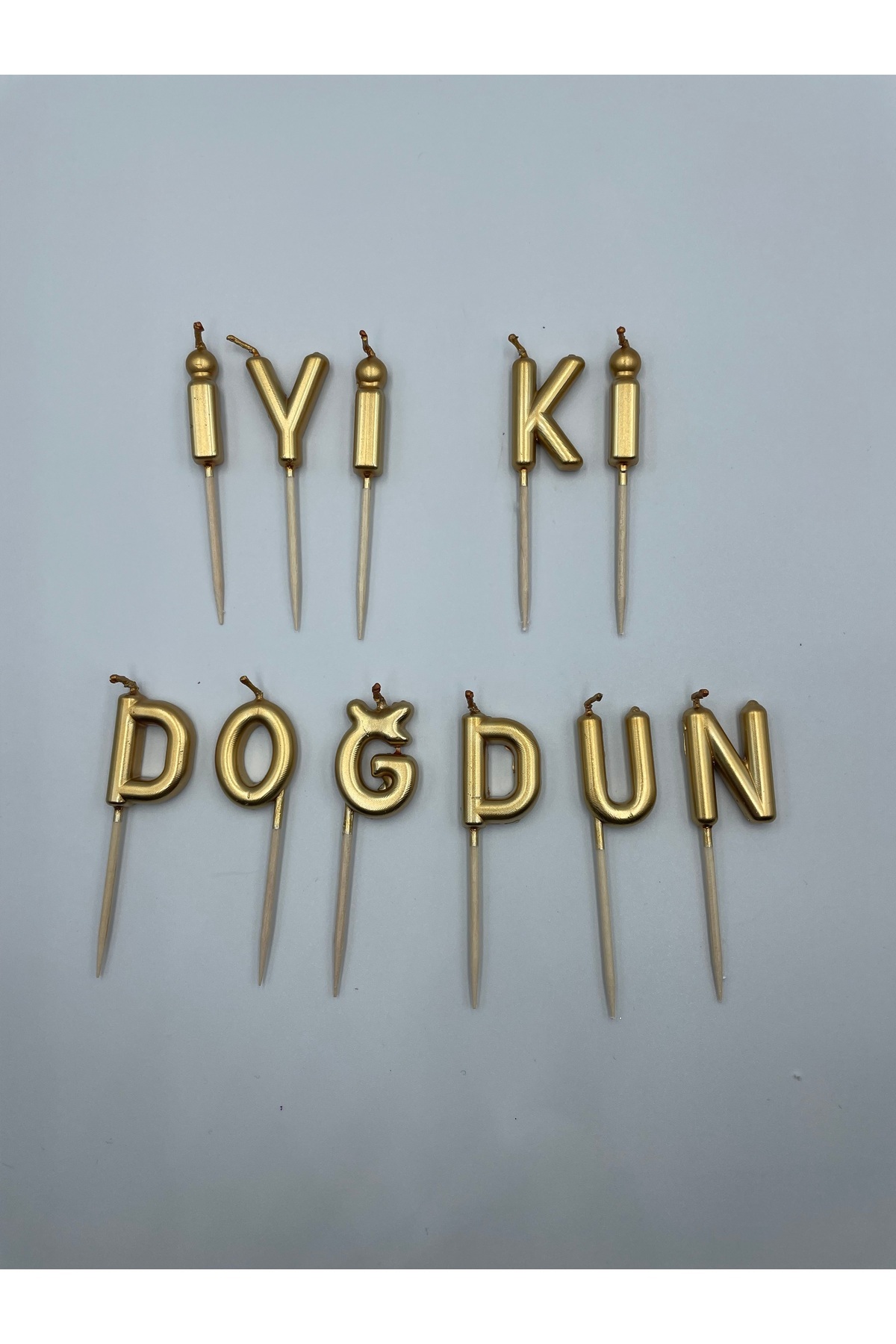 meyaccessories İyi ki doğdun mum gold
