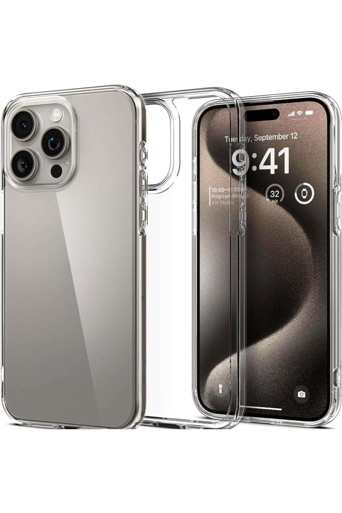 STOREMAX cmllashop iPhone 15 Pro Max Uyumlu Şeffaf Kılıf 15 Pro Max (6.7') Şeffaf Silikon 0.2mm Clear Kı