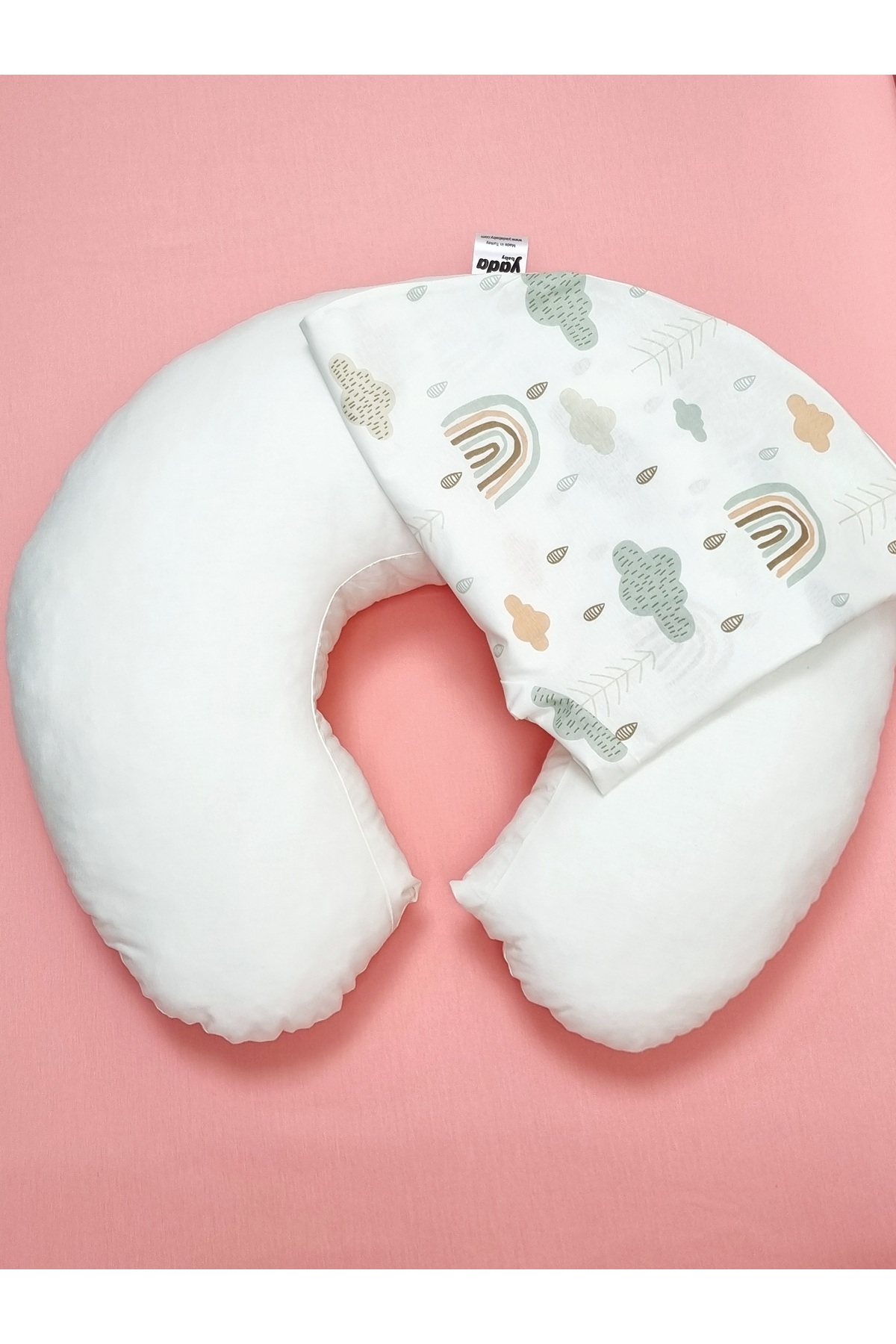 Yada Baby %100 Pamuklu Kumaştan Poplin Kumaş Astarlı Fermuarlı Emzirme Minderi Ve Bebek Destek Yastığı fotoğrafı 4 (önizleme)