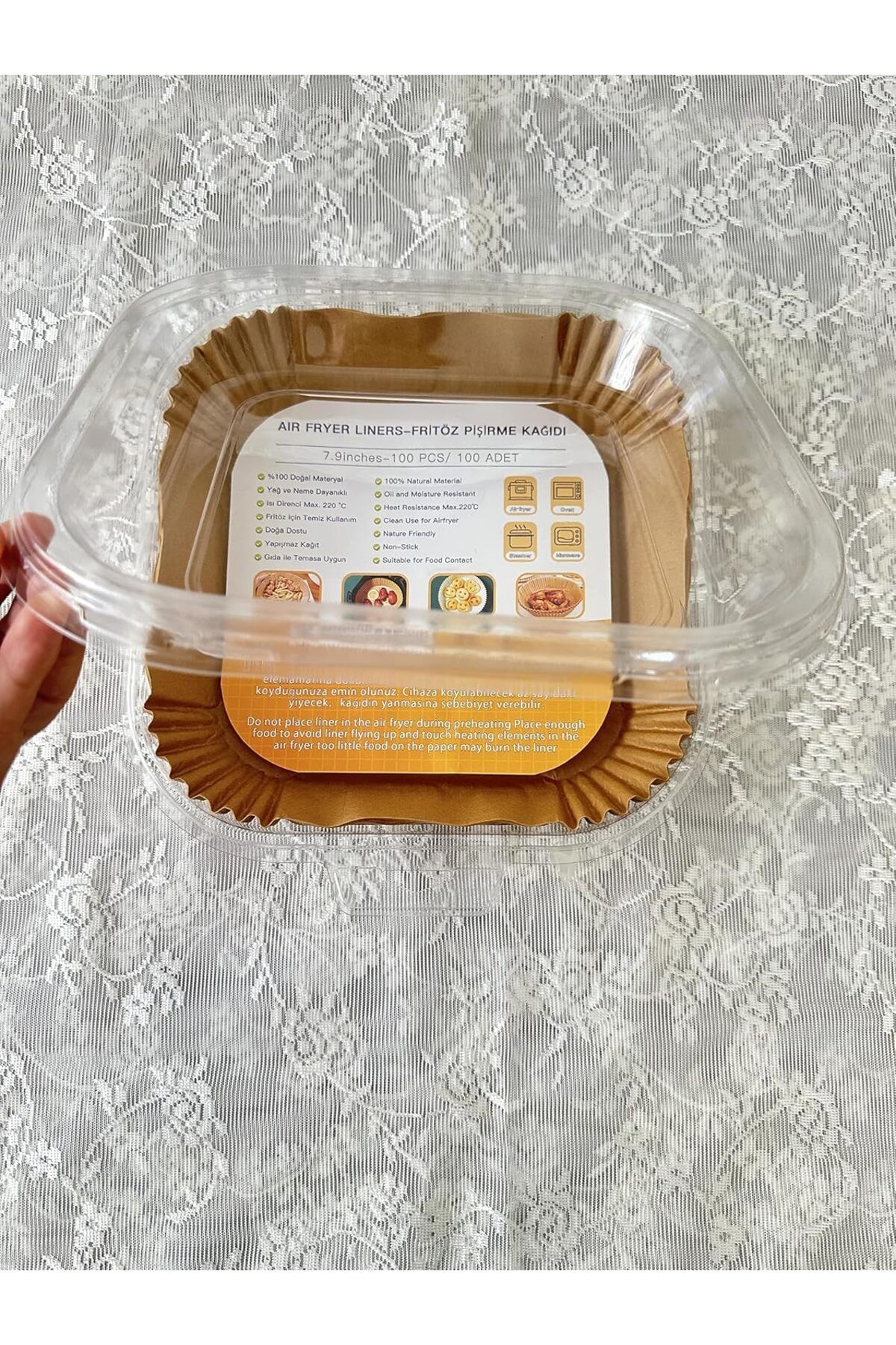 STOREMAX MU-ARTSHOP Fryer Pişirme Kağıdı, Hava Fritözü Kağıdı, Fırın Pişirme Kağıdı, XL ve XXL