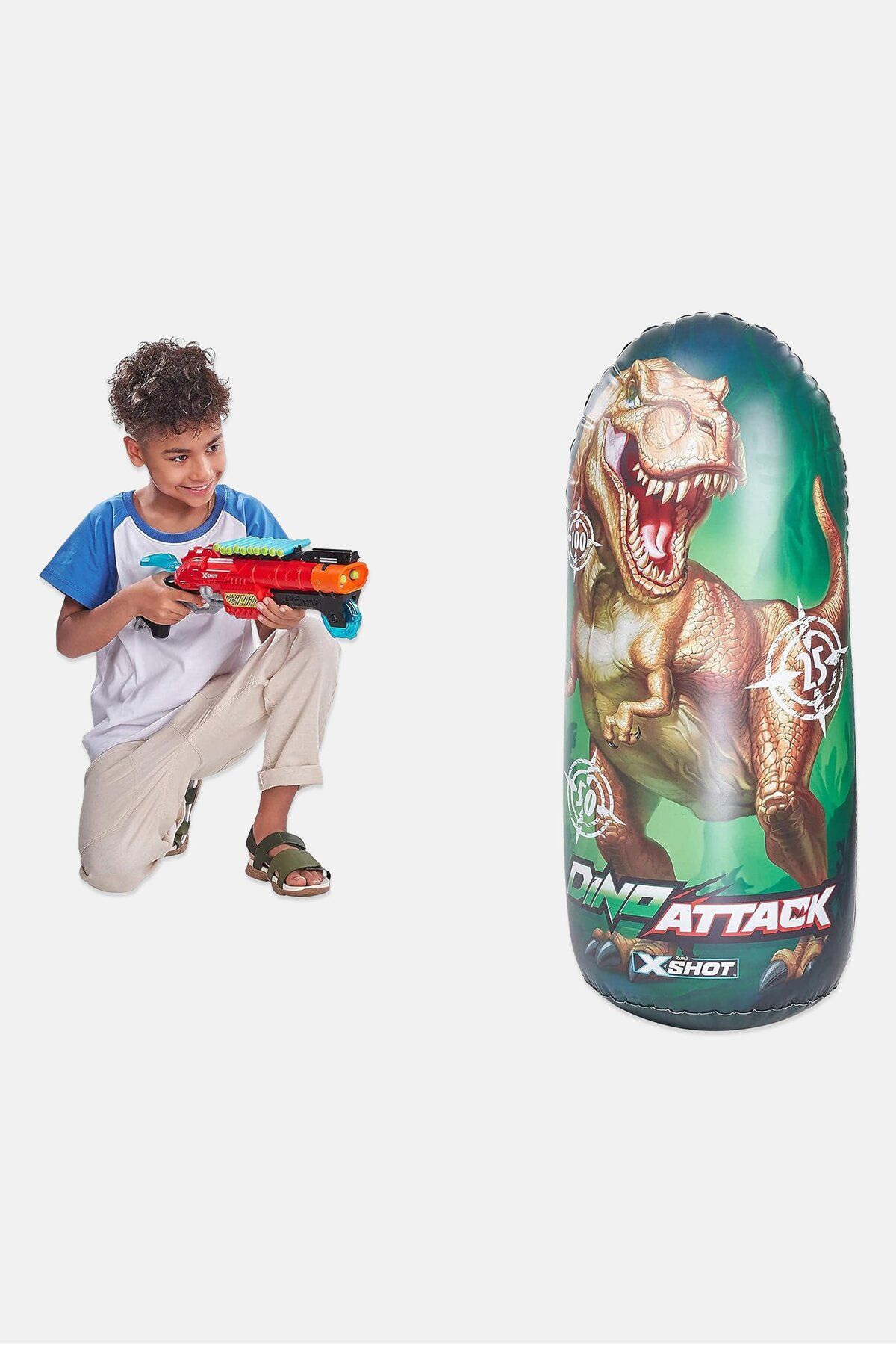 Zuru-Dino Attack Inflatable Dino Target, Red Combo 7
