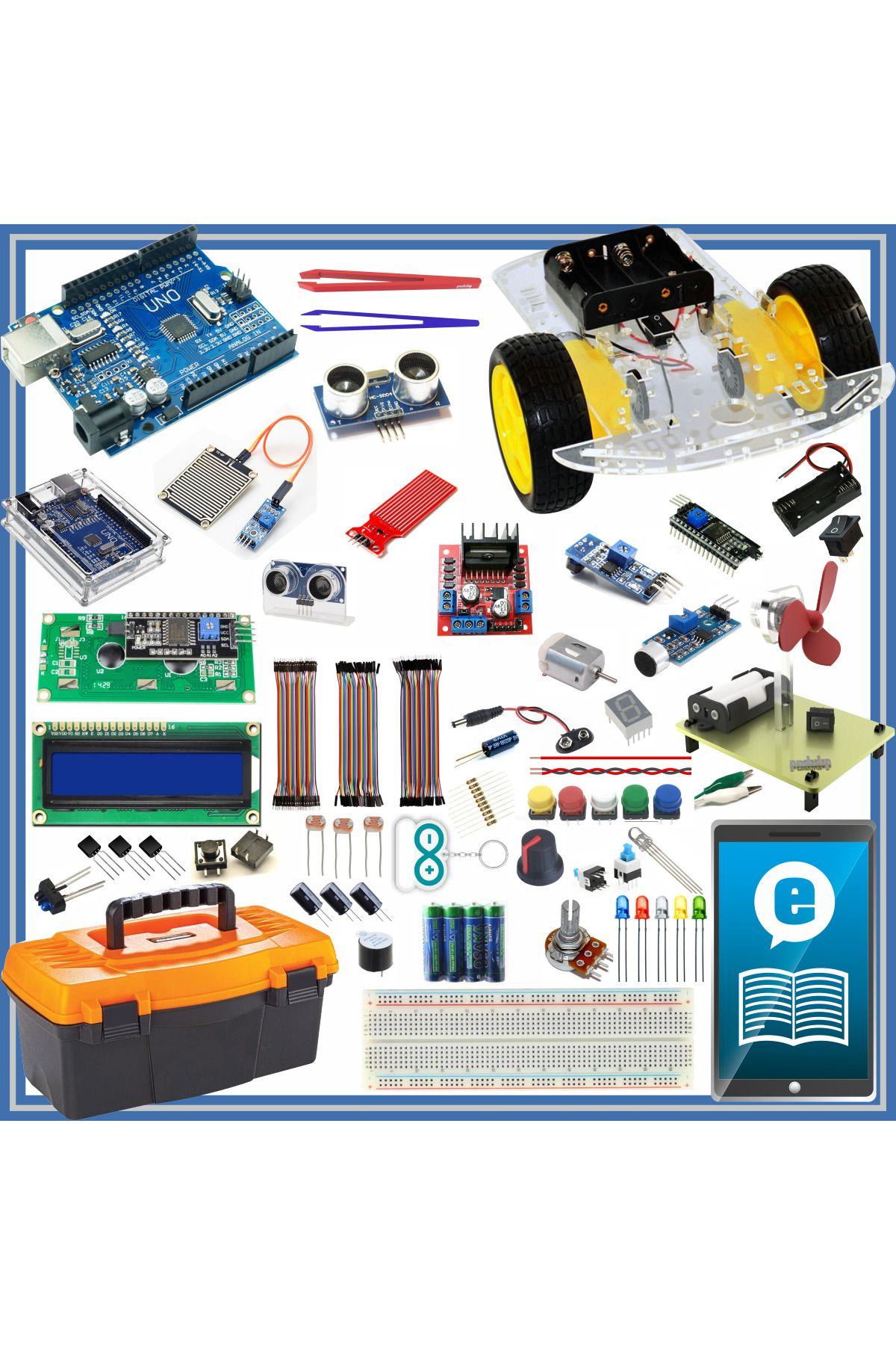 Prtp-Prototip Arduino Başlangıç Seti Uno R3 ( Ch340 ) - 107 Parça 344 Adet