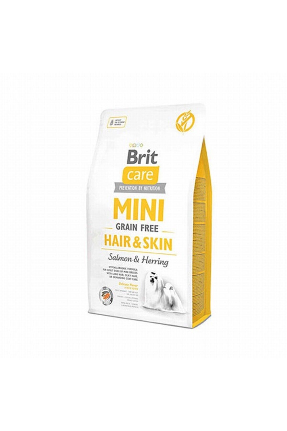 Brit Care Grain-free Tahılsız Somonlu Ve Ringa Balıklı Hair & Skin Mini Irk Yetişkin Köpek Kuru Mama