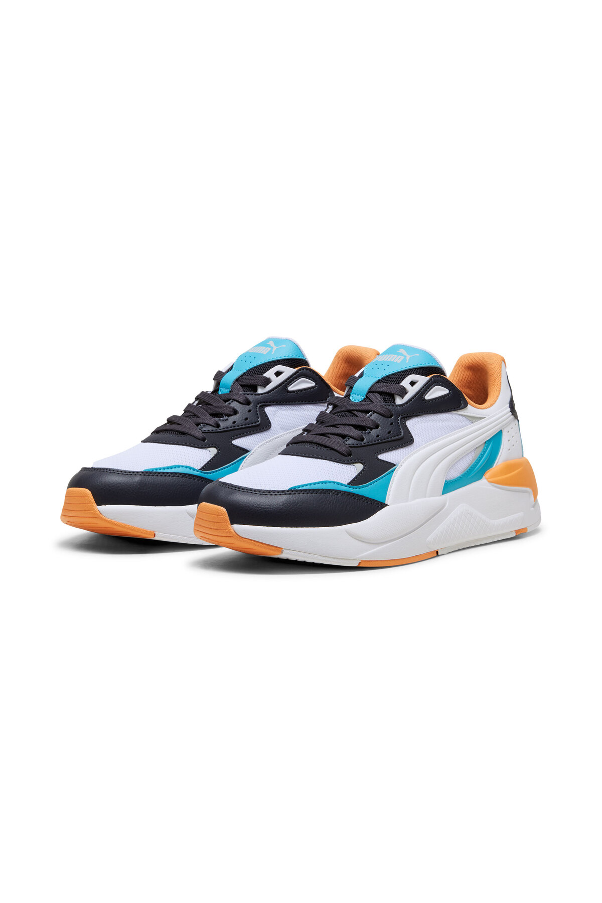 Puma X-Ray Speed-Navy-White-Aqua-Clementine Günlük Spor Ayakkabısı görsel 7