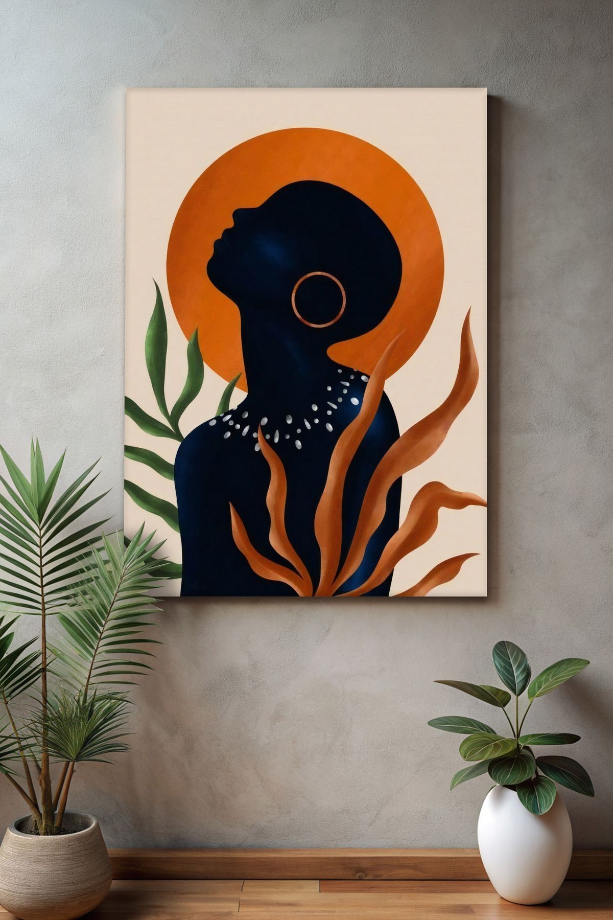 Vividale Modern Bohem Kanvas Tablo - Duvar Tablosu - Minimalist Canvas Tablo - Duvar Dekorasyonu