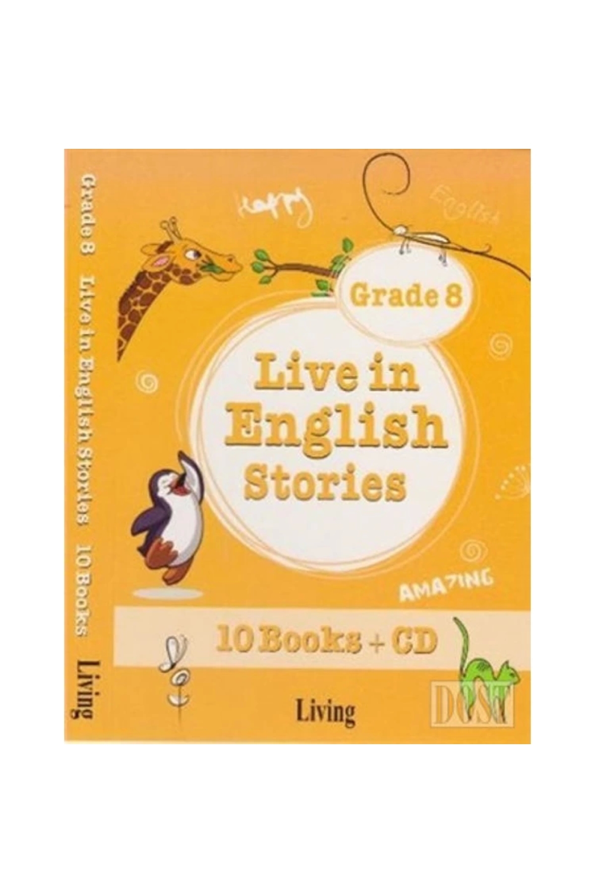 Living English Dictionary Live In English Stories Grade 8 - 10 Books-cd ...
