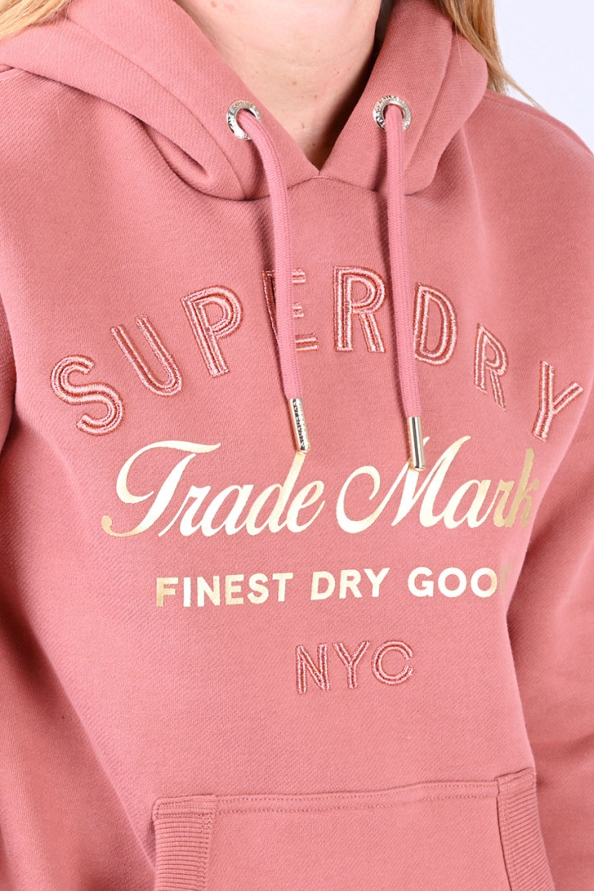 SUPERDRY-LUXE METALLIC LOGO HOODIE 3