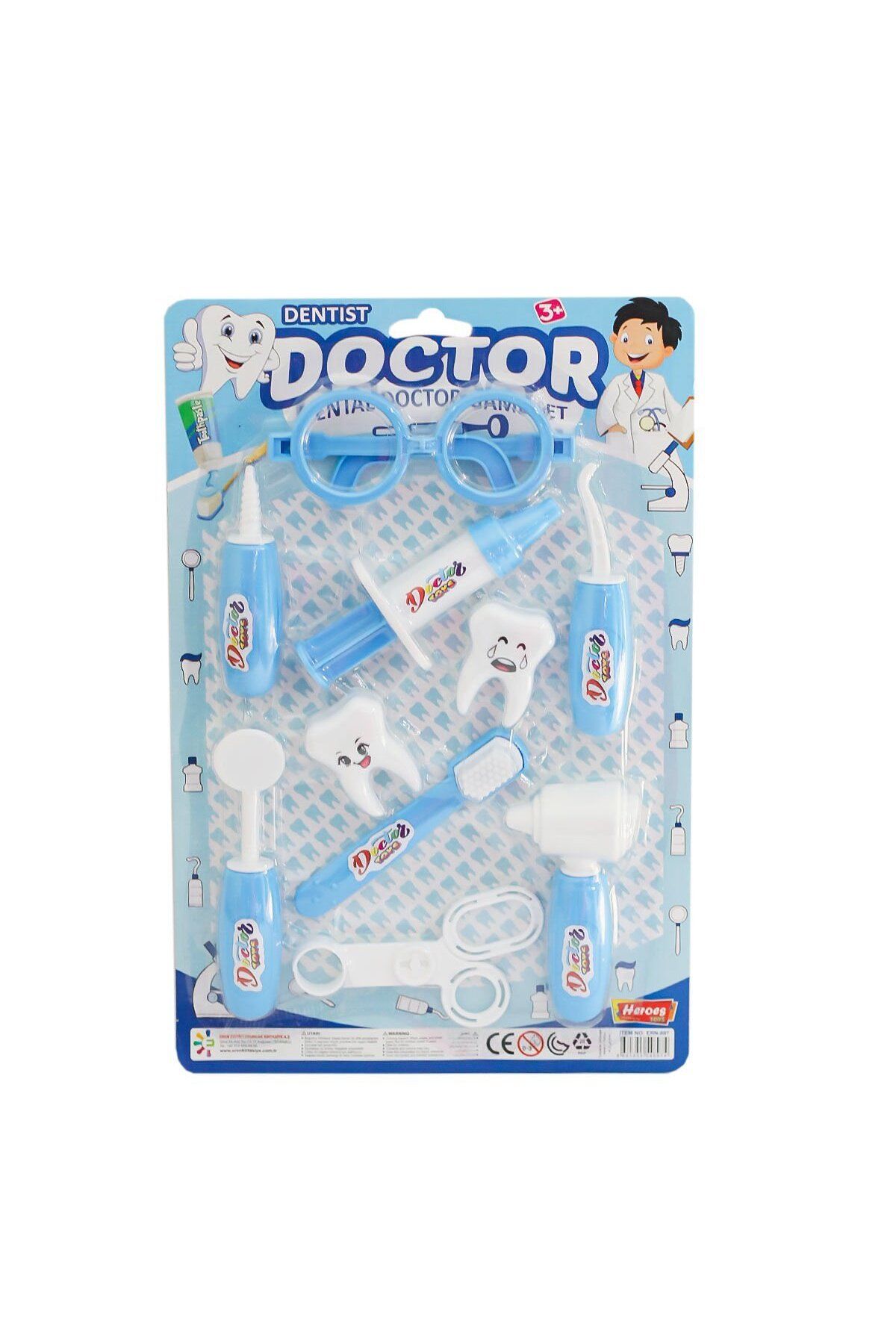 misan ERN-897 HEROES TOYS KARTELALI ERKEK DİŞÇİ SETİ