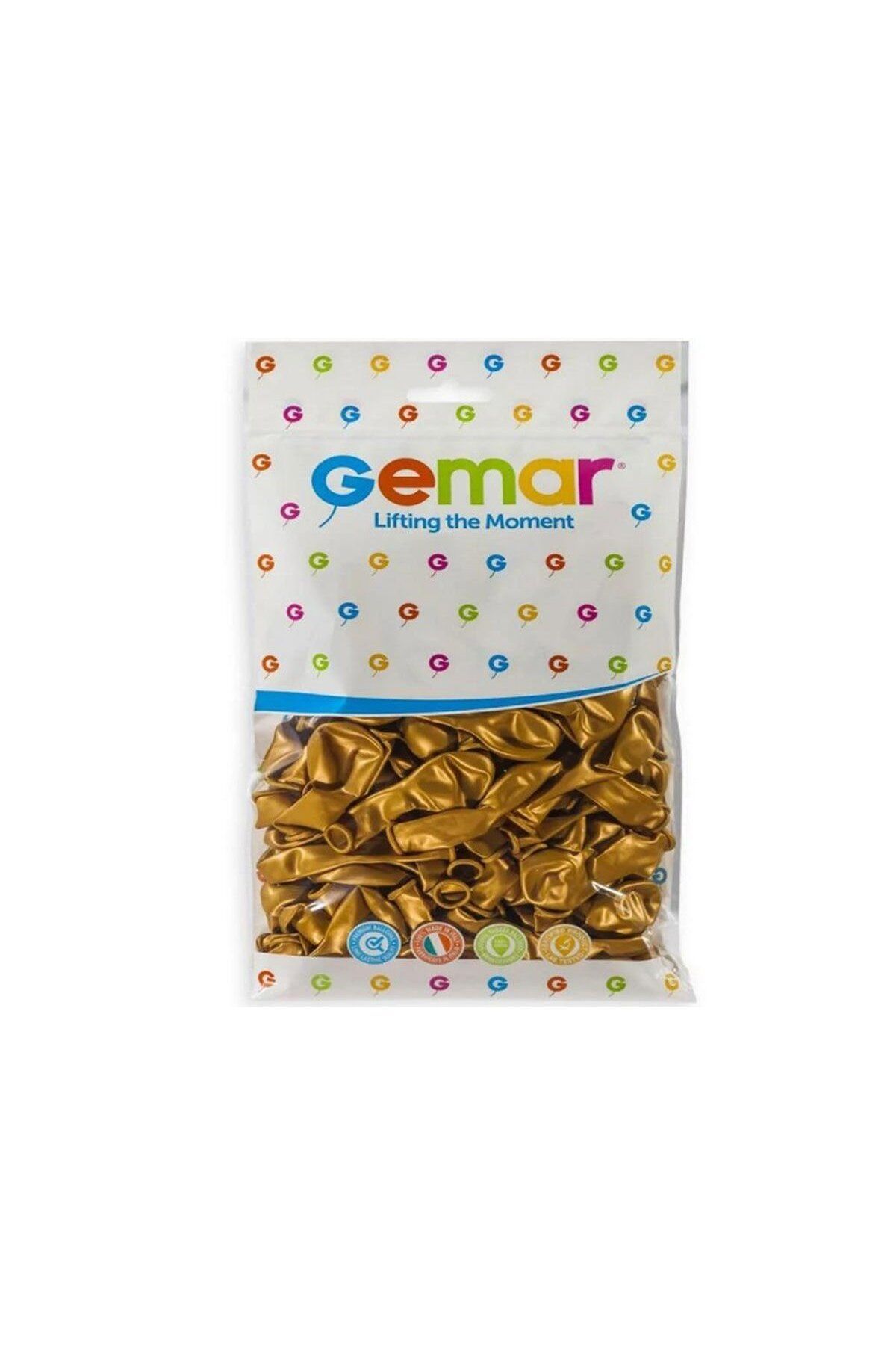 misan GM-110-39 METALİK BALON ALTIN RENK KOLİ İÇİ 50 PK