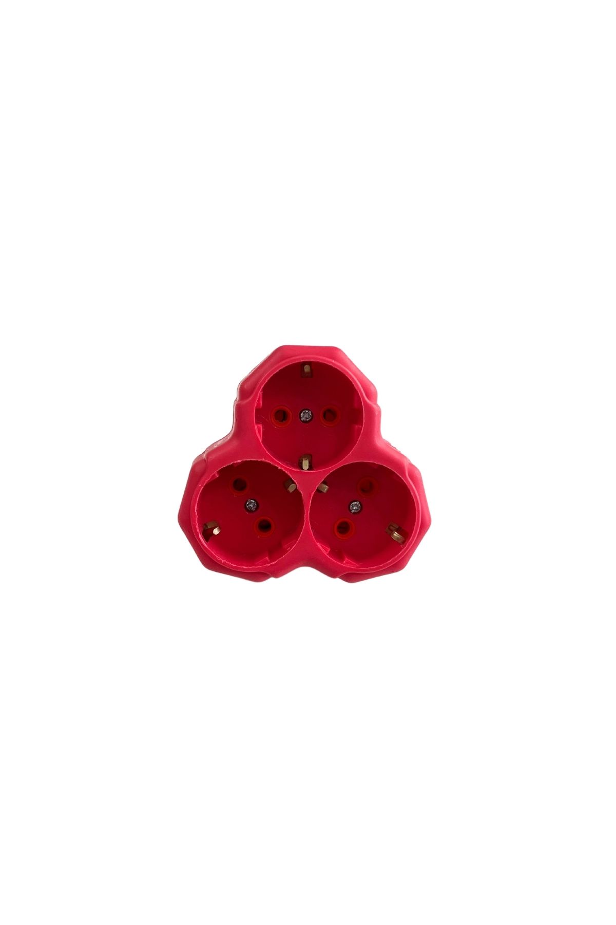 layfhex-Fuchsia Daisy Golyat - Grounded Triple Socket Multiplier and 3-Piece Plug Multiplication Set 1