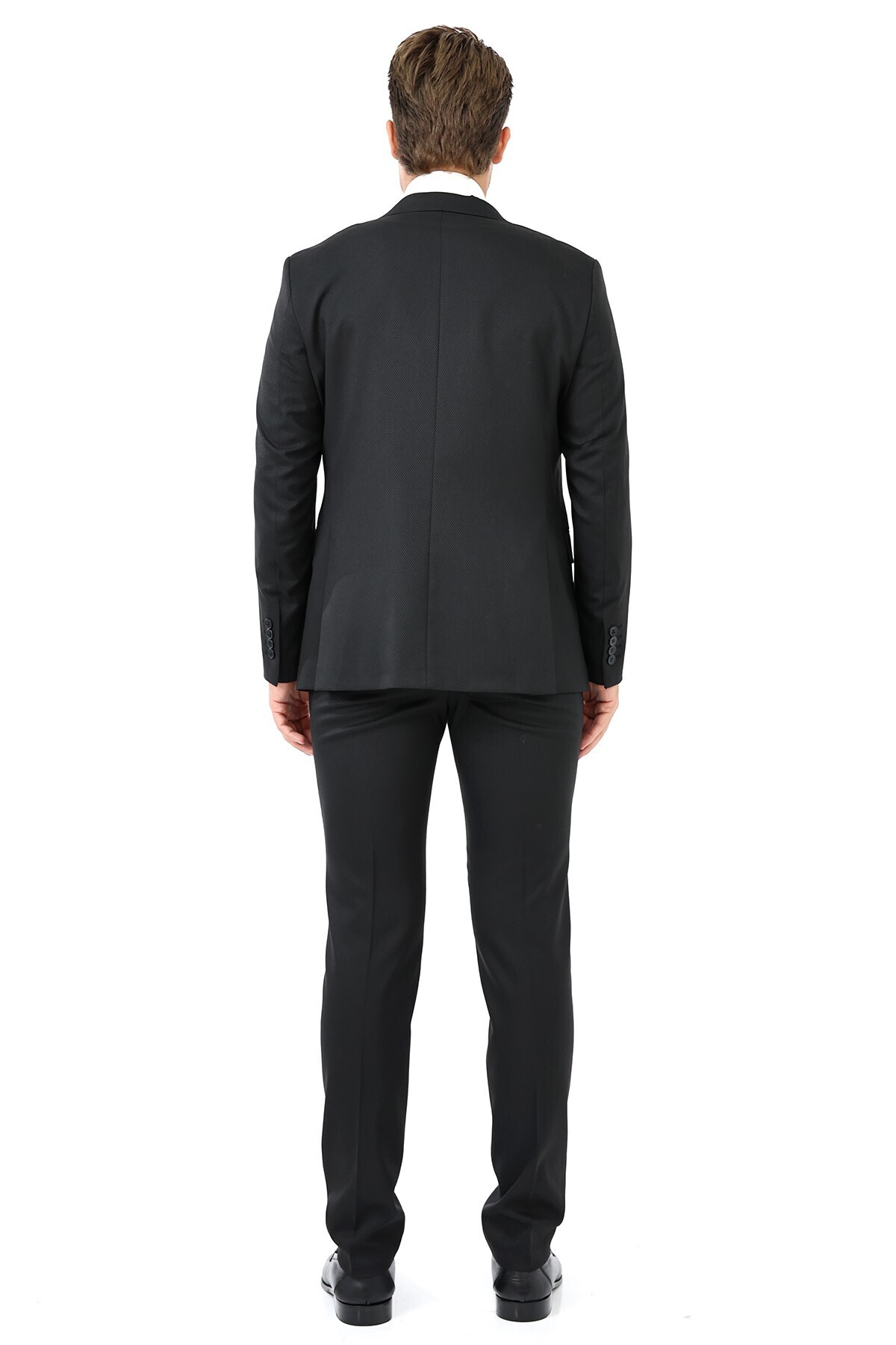 Presto-بدلة سترة Slimfit باللون الأسود - 6 Drop 778-001 5
