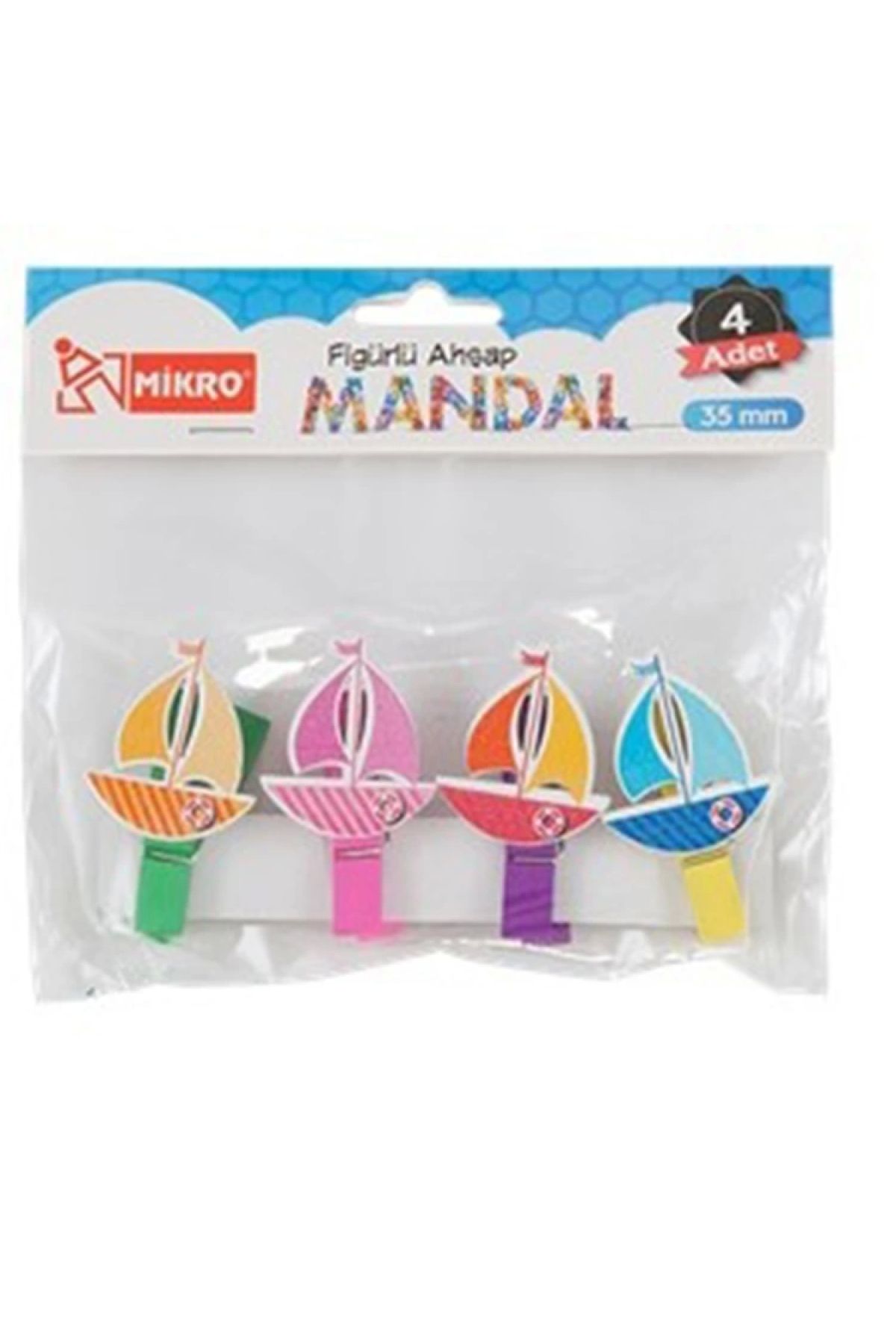 Mikro-Fm-24/04 Figured Wooden Peg Colorful 35mm 4