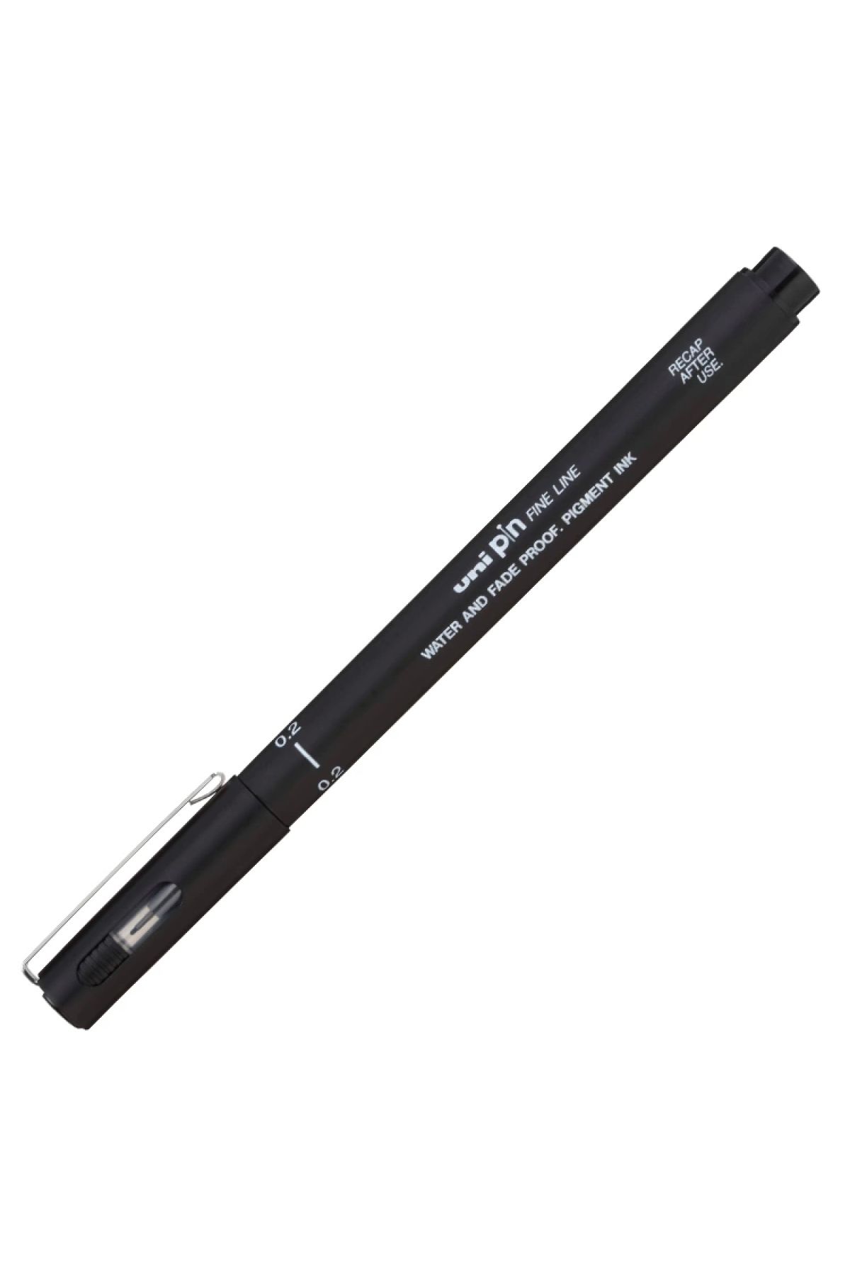 UNİ-BALL-Uni Pin CS2-200 Chısel 2.0 Fıne Line Cut Point Drawing Pen Black 1
