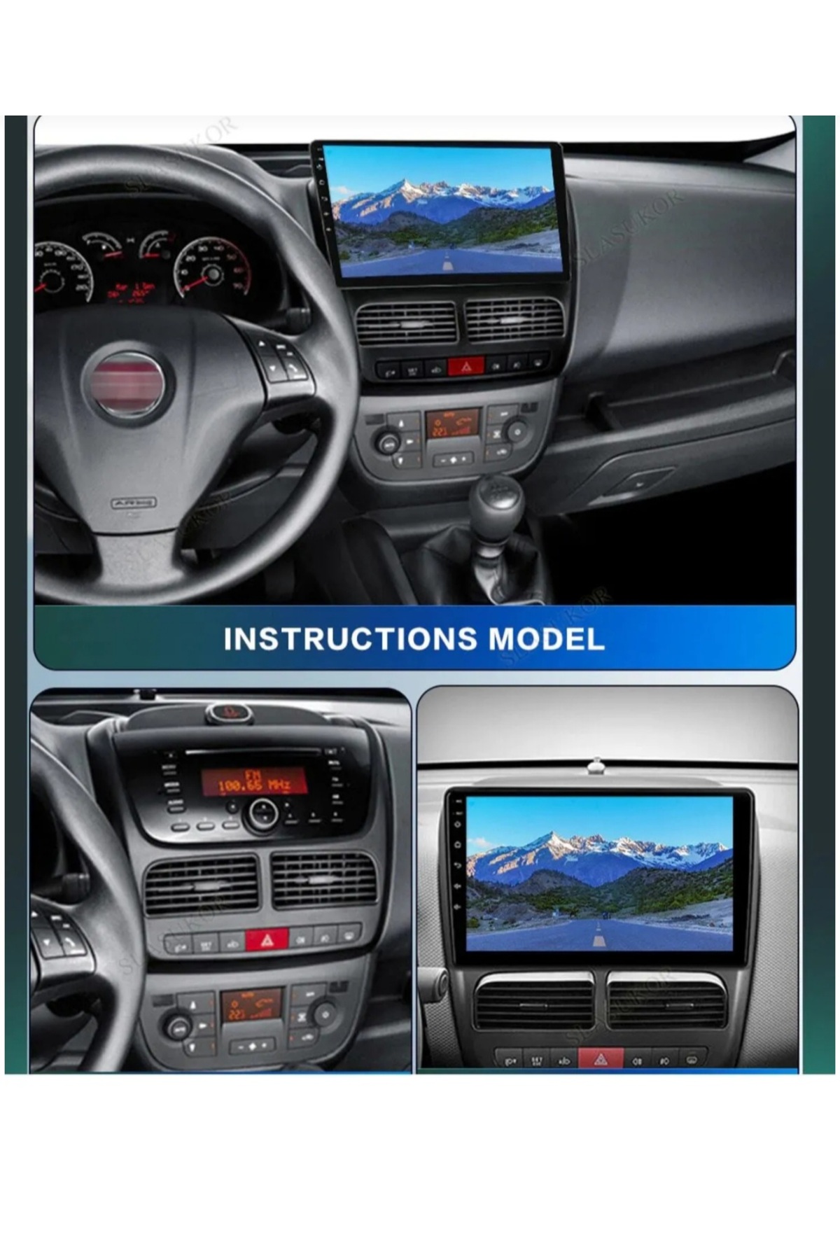 Autoradio Android 15 9" Pour Fiat DOBLO 2010-2015 & COMBO 2011-2018 – 4Go RAM, 128Go, CarPlay Sans Fil, GPS, Caméra Recul