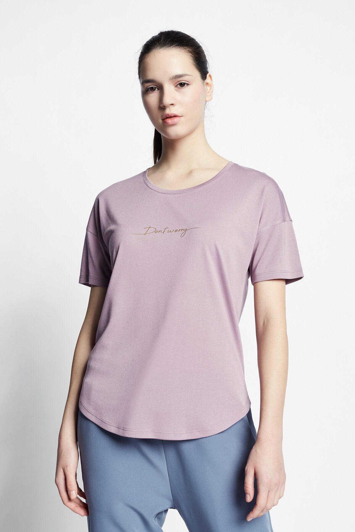 Lescon-Lilac Women's Lüxplain Short Sleeve T-shirt 22b-2103 1