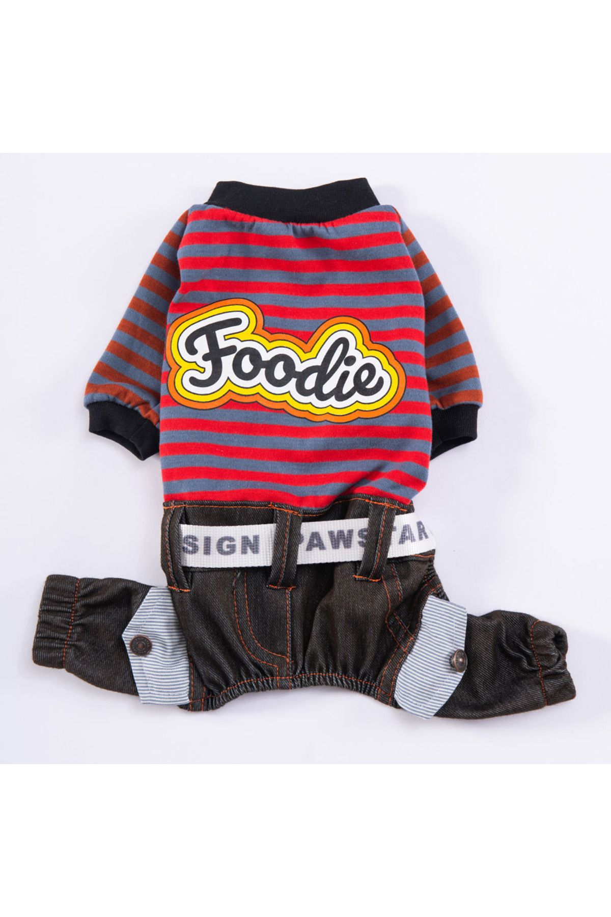 Pawstar-Indigo Foodie Dog Jumpsuit Dog Outfit Cat Outfit 4
